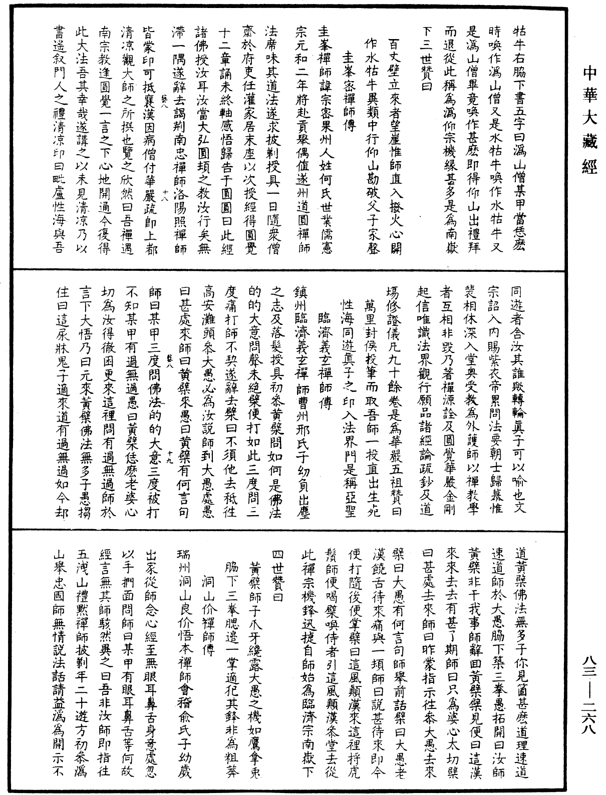 八十八祖传赞《中华大藏经》_第83册_第0268页