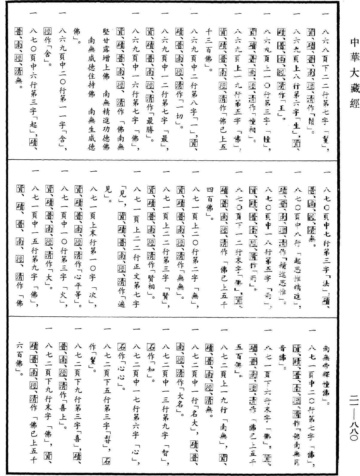 File:《中華大藏經》 第21冊 第880頁.png