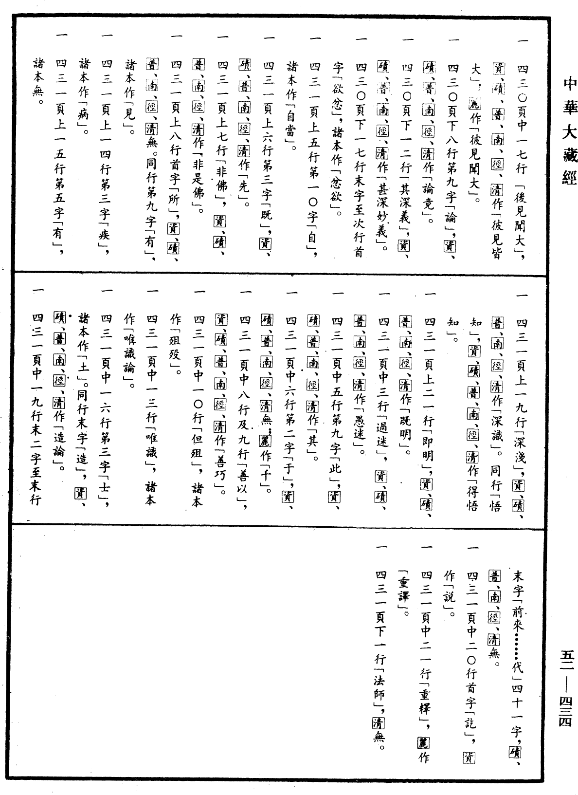 婆藪盤豆法師傳《中華大藏經》_第52冊_第434頁