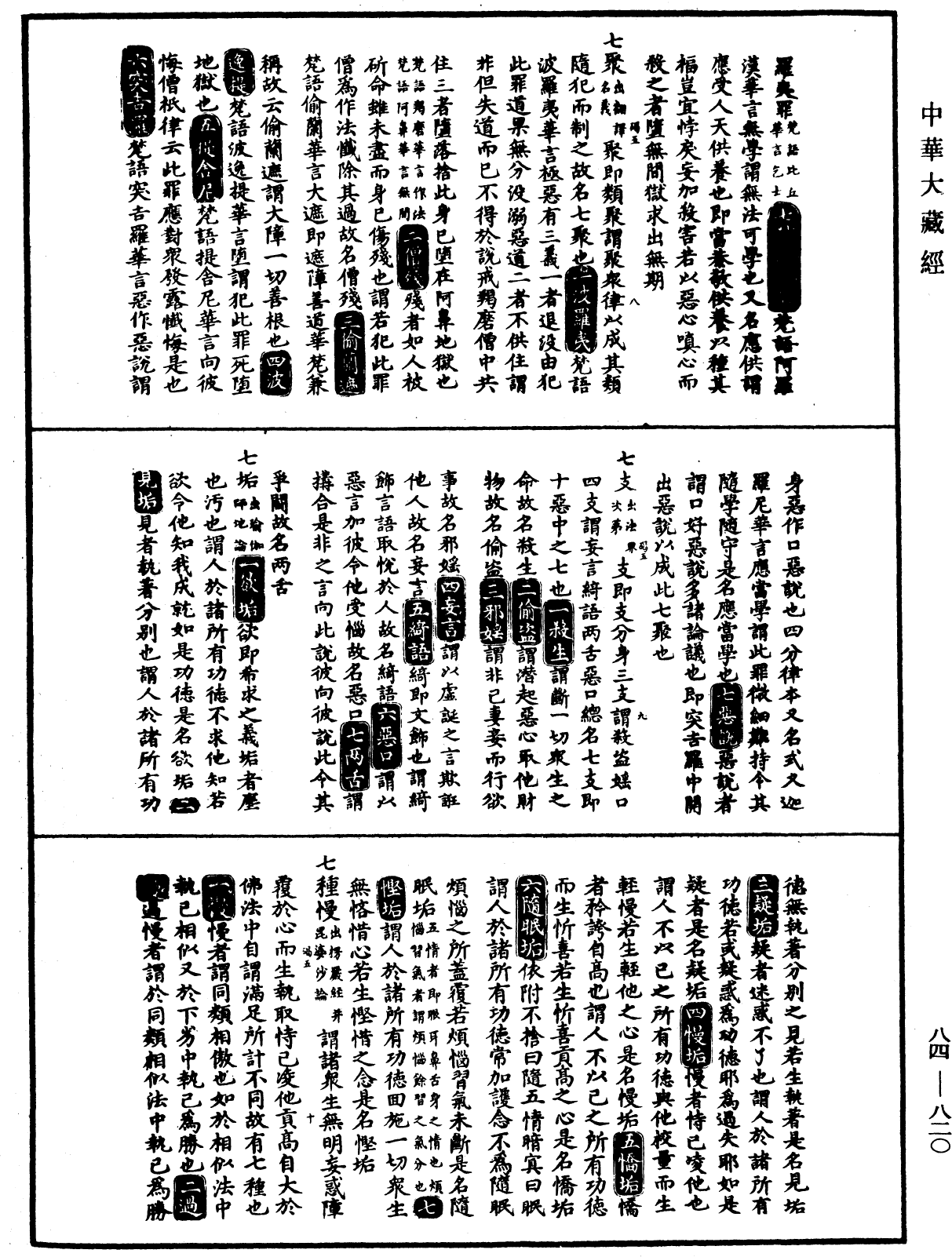 File:《中華大藏經》 第84冊 第0820頁.png