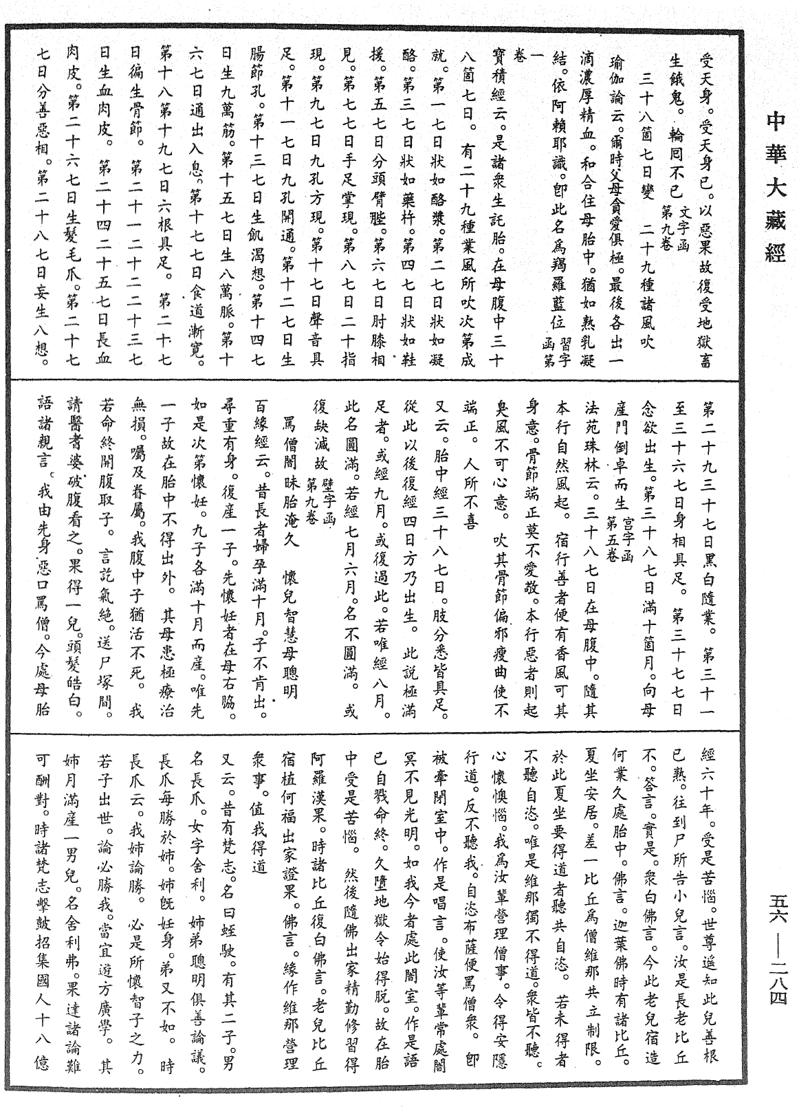 大藏一覽集《中華大藏經》_第56冊_第0284頁