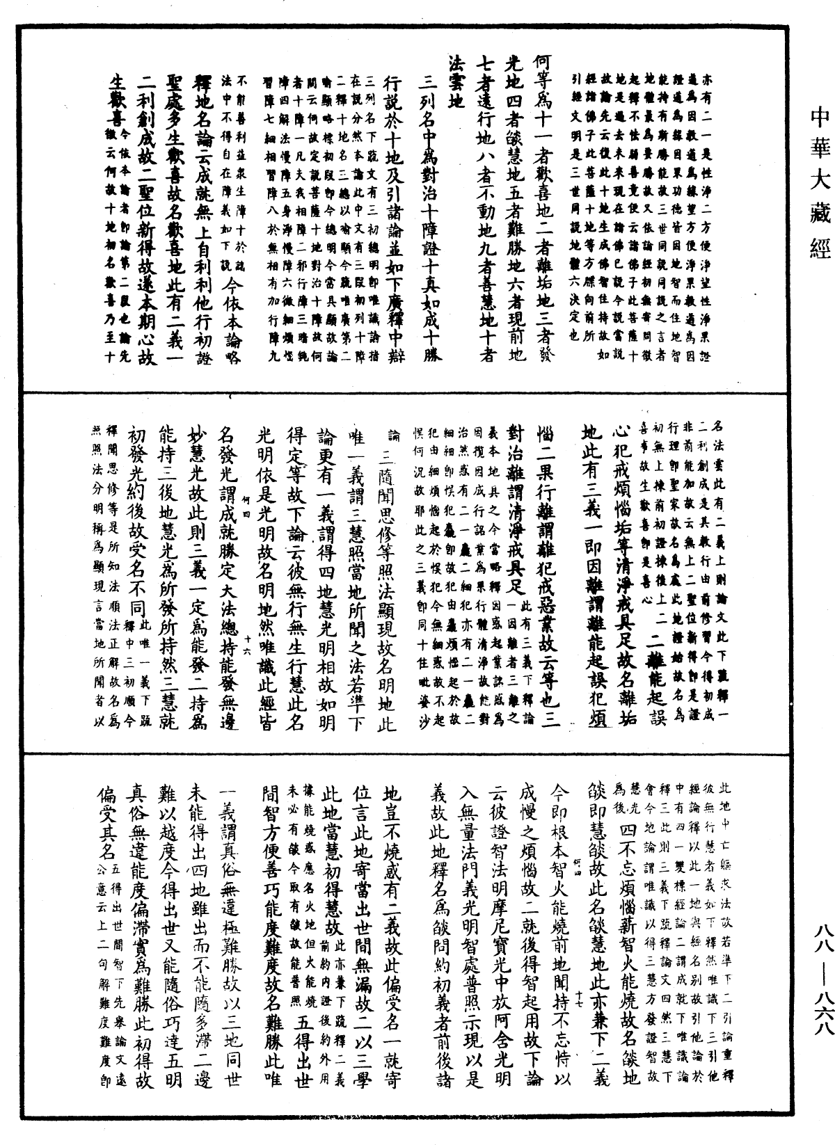 大方廣佛華嚴經疏鈔會本《中華大藏經》_第88冊_第868頁