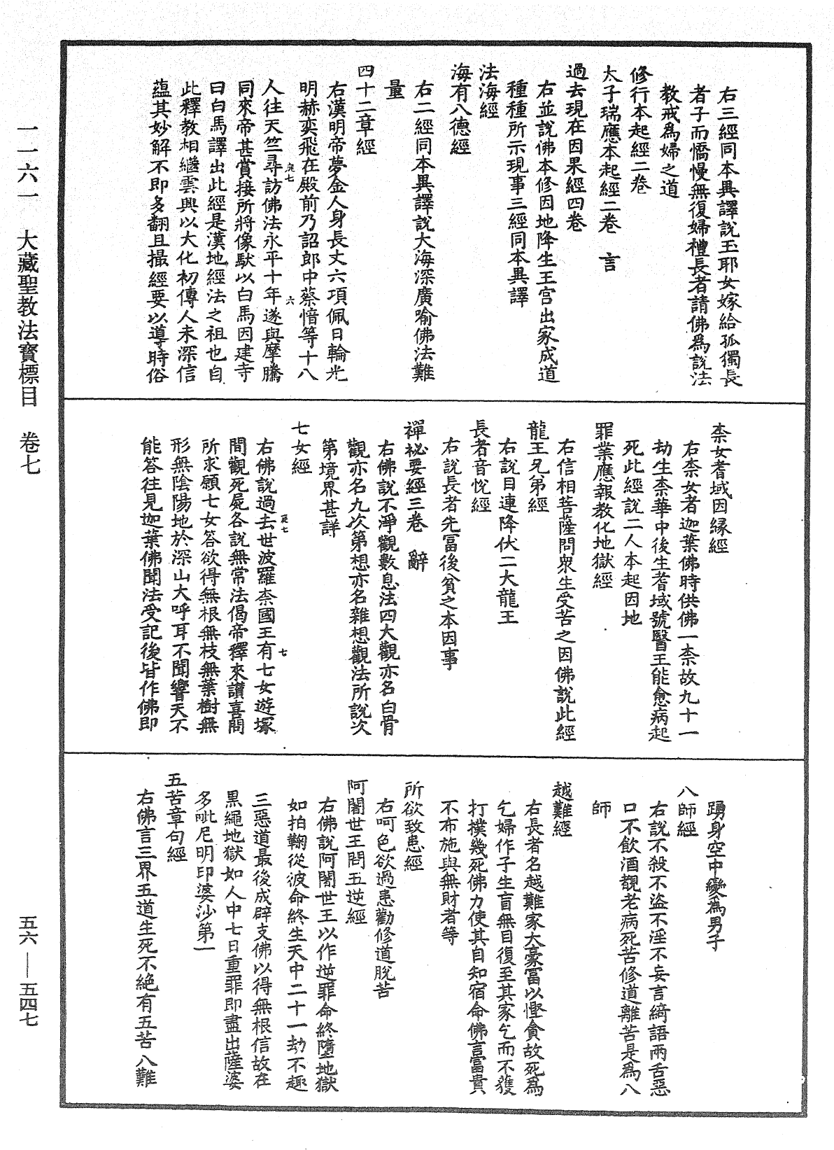 大藏聖教法寶標目《中華大藏經》_第56冊_第0547頁