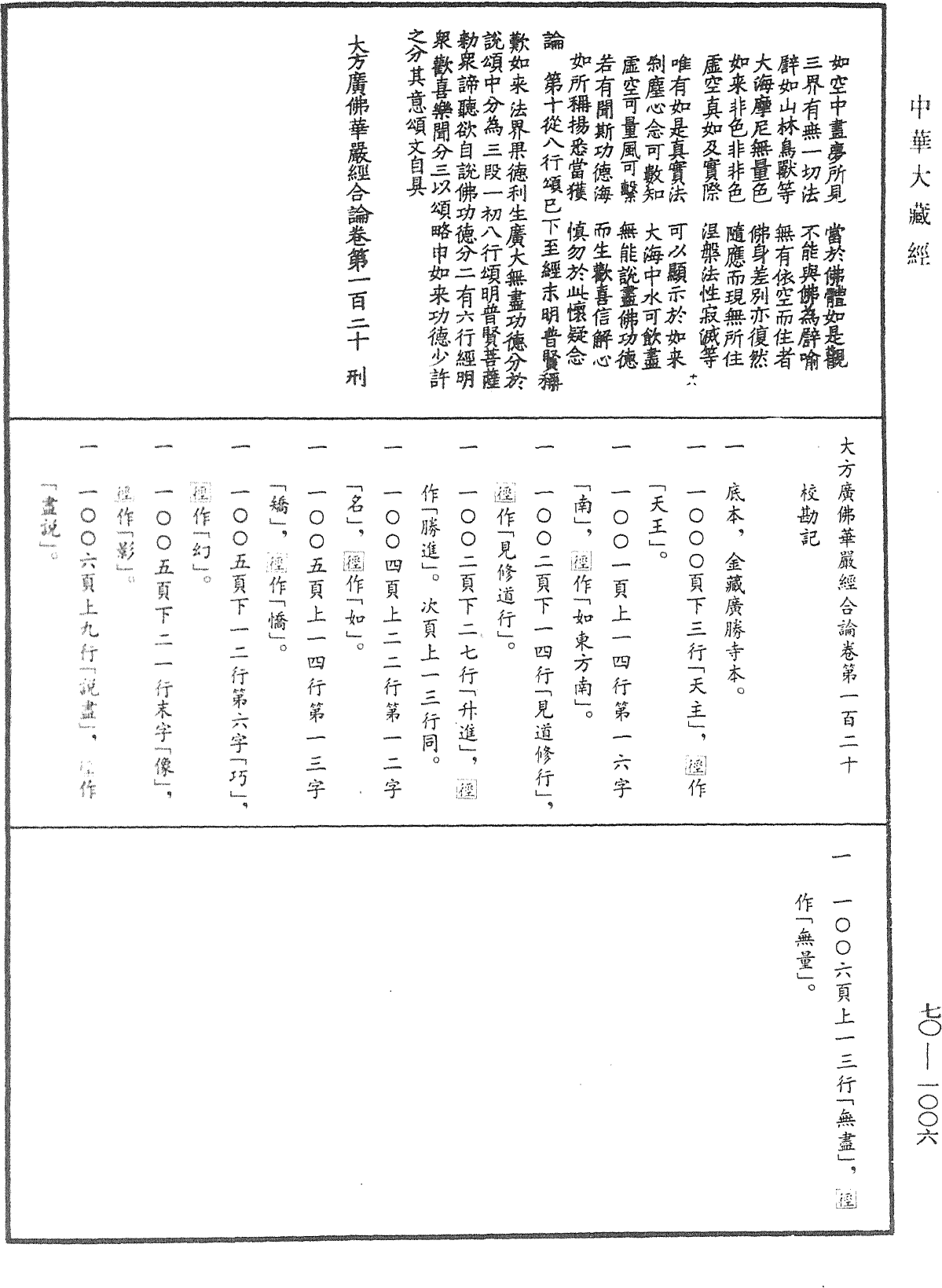 File:《中華大藏經》 第70冊 第1006頁.png