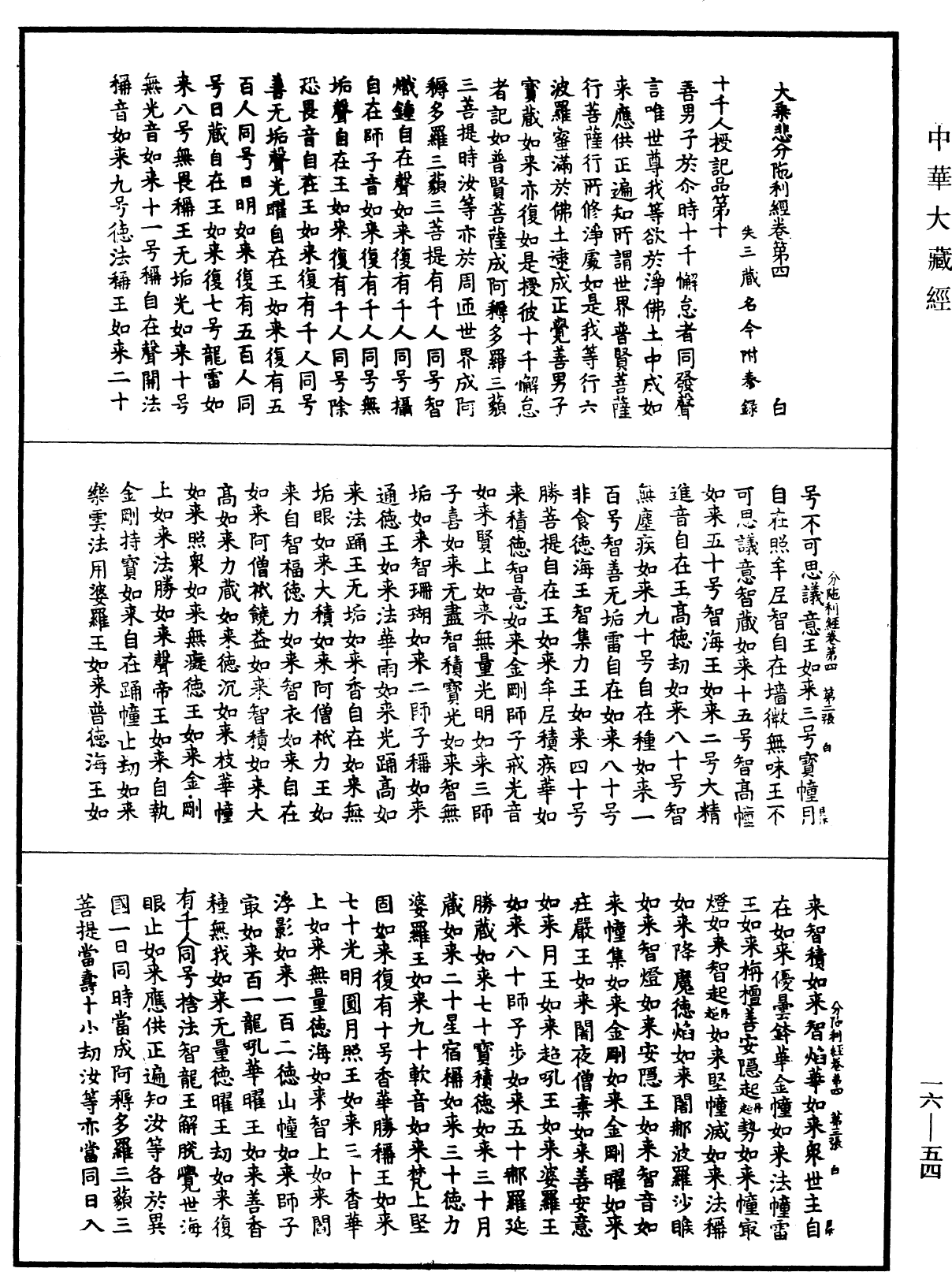 大乘悲分陀利經《中華大藏經》_第16冊_第054頁