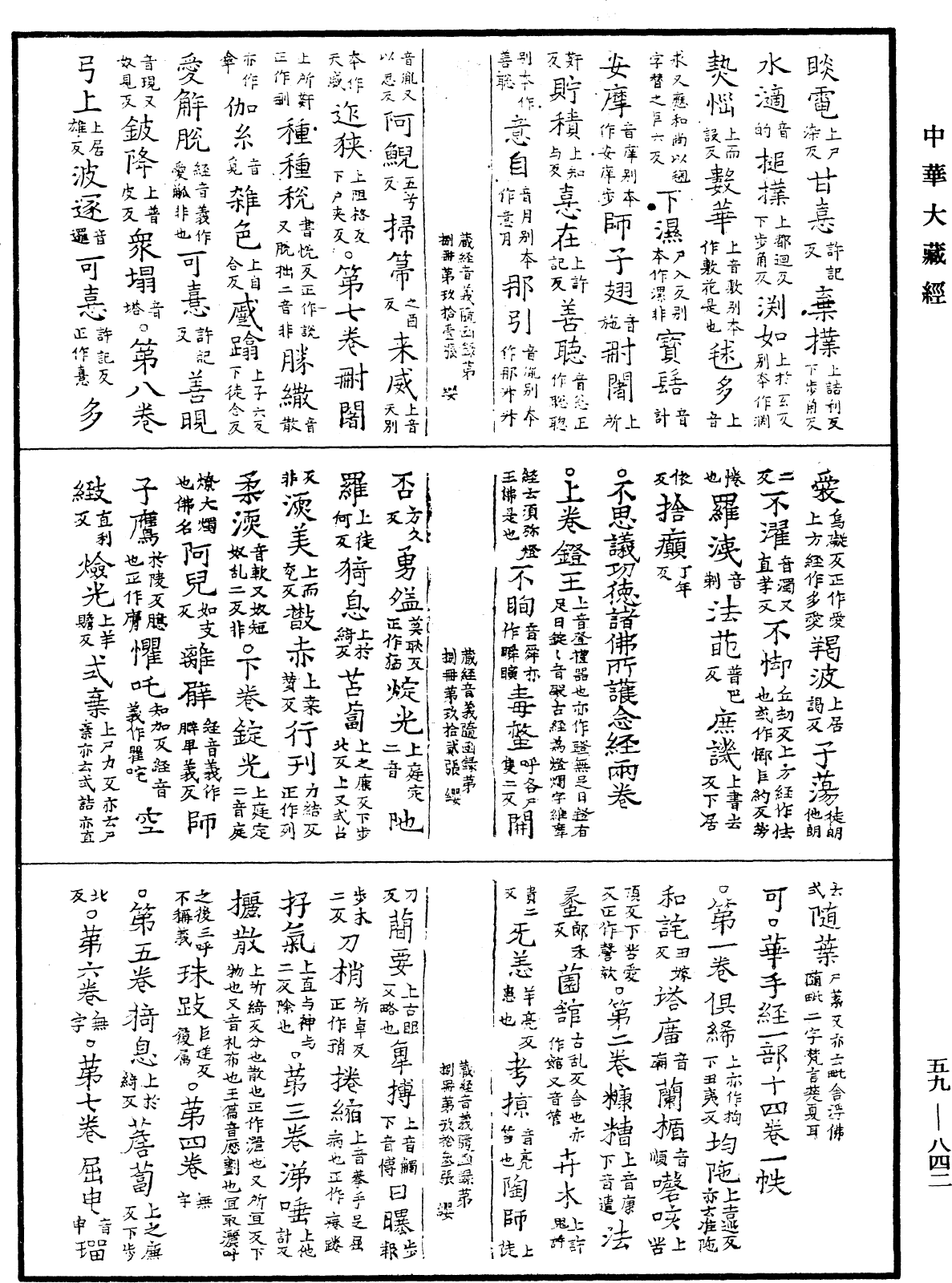 File:《中華大藏經》 第59冊 第0842頁.png