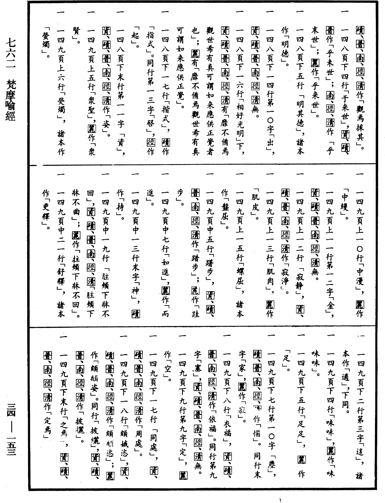 梵摩喻經《中華大藏經》_第34冊_第0153頁