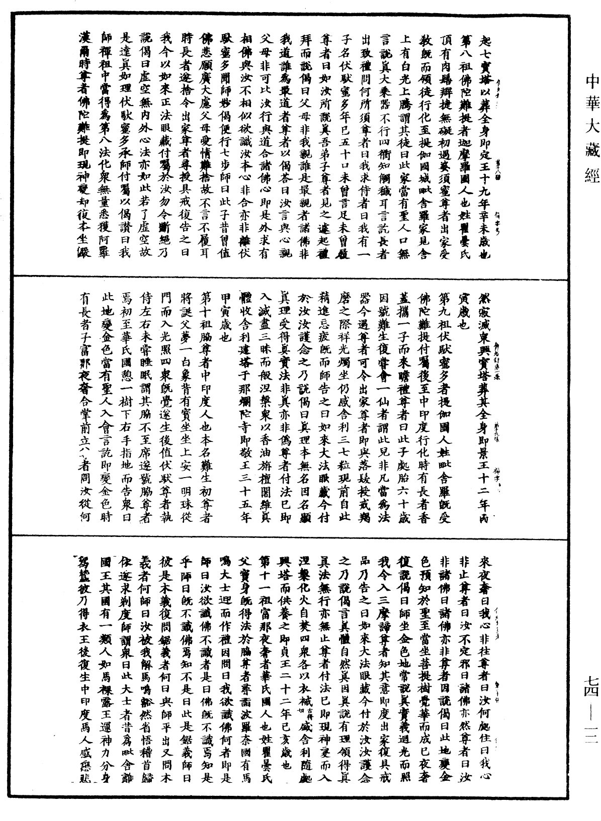 景德傳燈錄《中華大藏經》_第74冊_第012頁