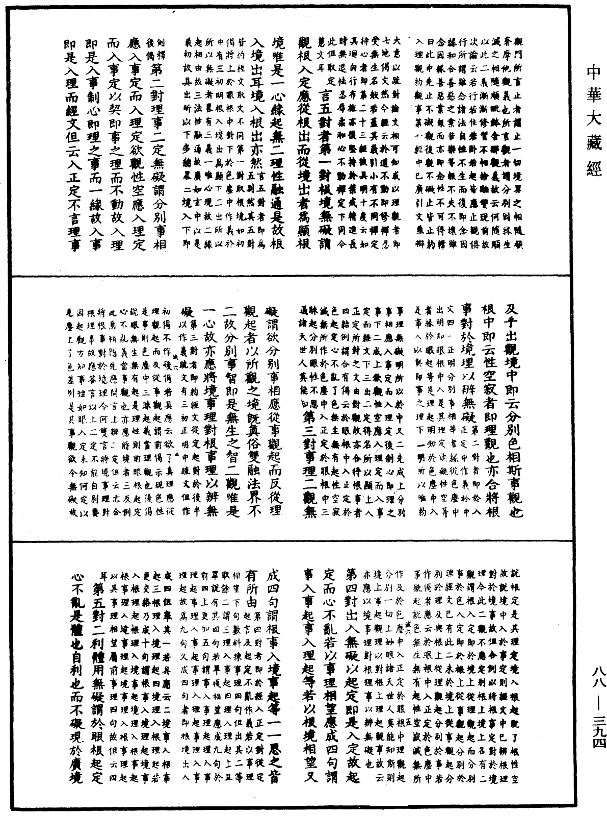 大方廣佛華嚴經疏鈔會本《中華大藏經》_第88冊_第394頁