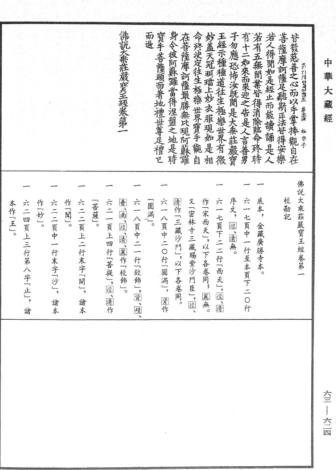 佛說大乘莊嚴寶王經《中華大藏經》_第63冊_第0624頁