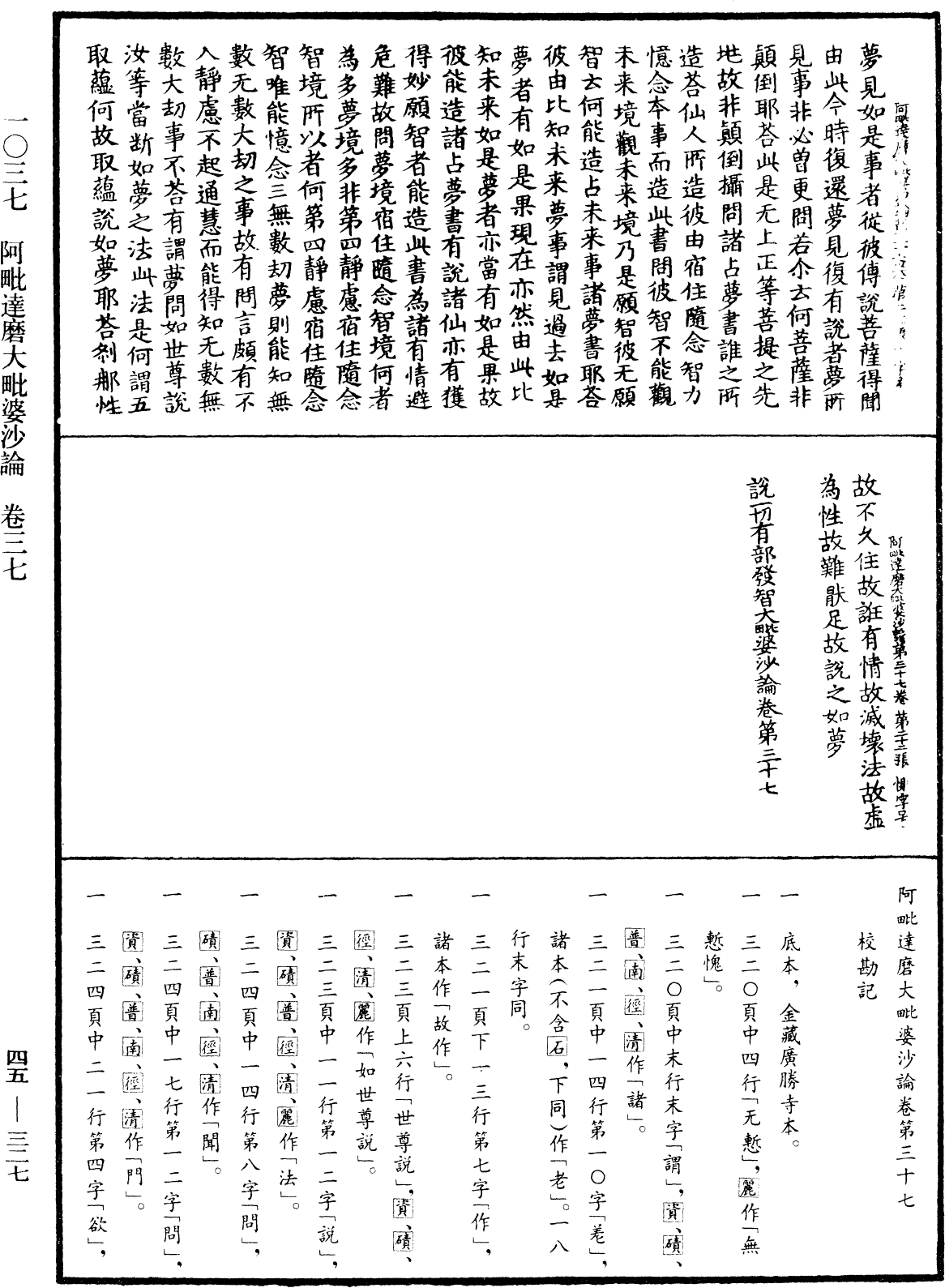 阿毗達磨大毗婆沙論《中華大藏經》_第45冊_第327頁