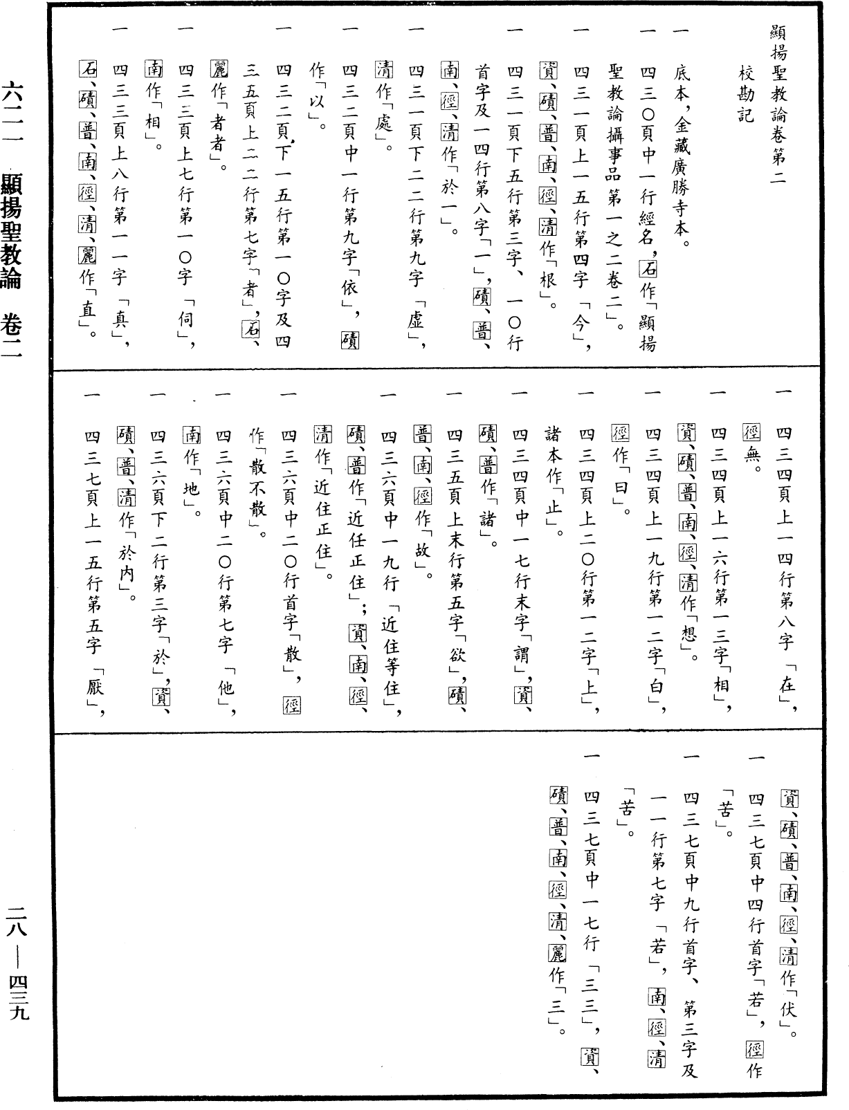 顯揚聖教論《中華大藏經》_第28冊_第0439頁