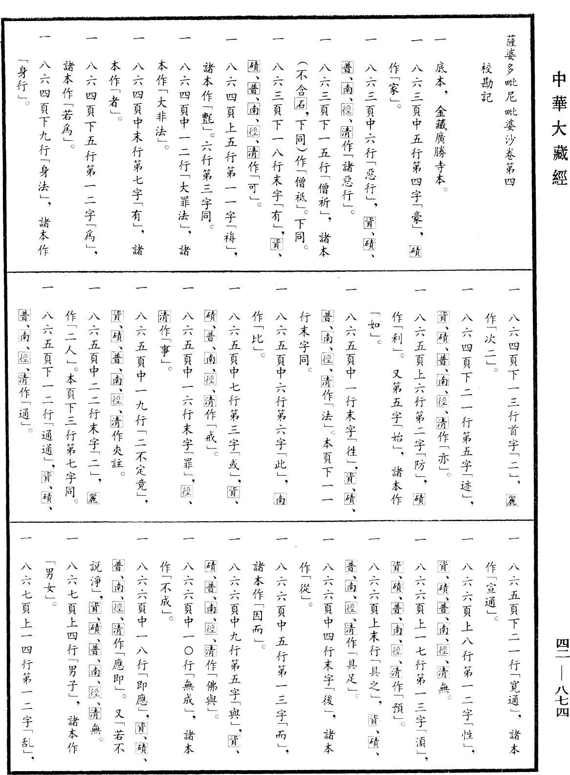 File:《中華大藏經》 第42冊 第874頁.png