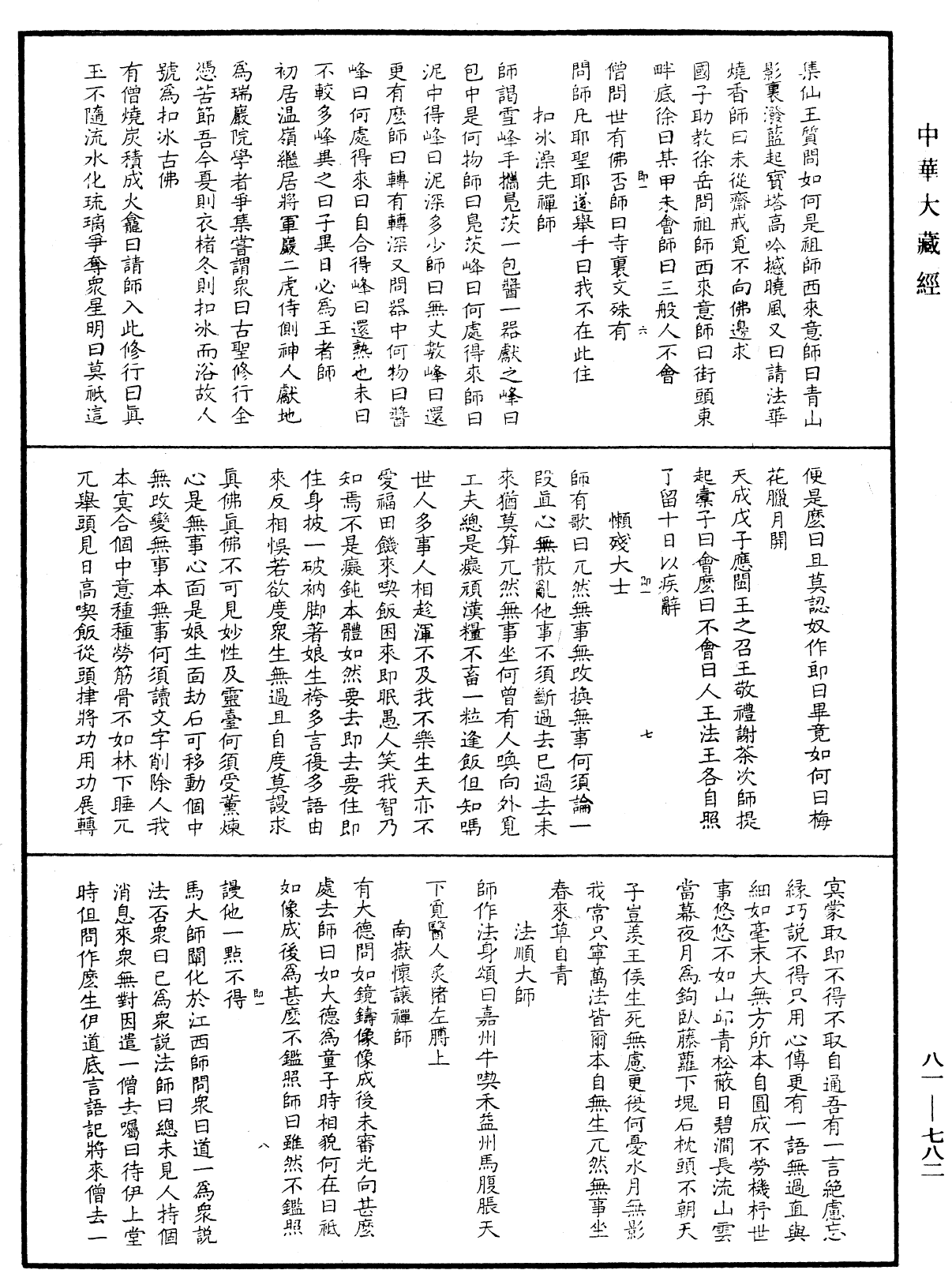 御選語錄《中華大藏經》_第81冊_第0782頁