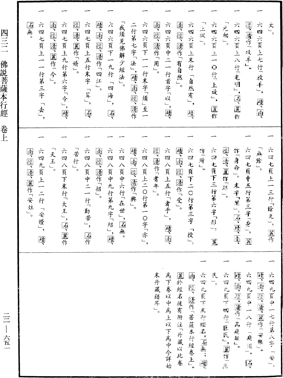 File:《中華大藏經》 第22冊 第651頁.png