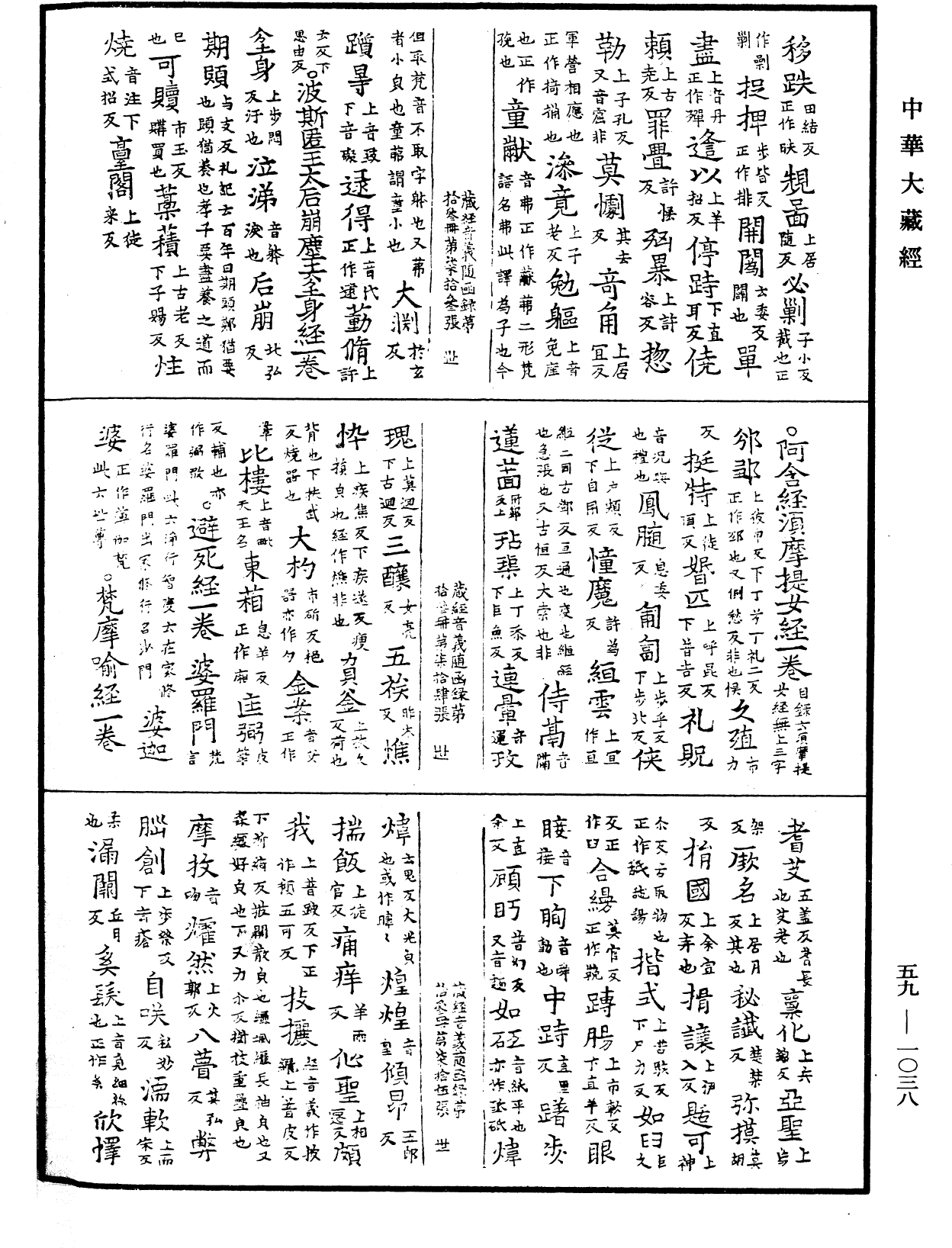 File:《中華大藏經》 第59冊 第1038頁.png