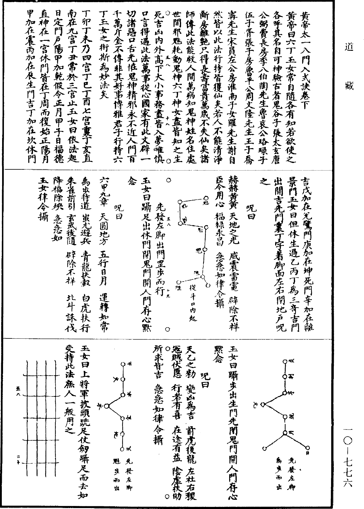 黄帝太一八门入式诀《道藏》第10册_第776页