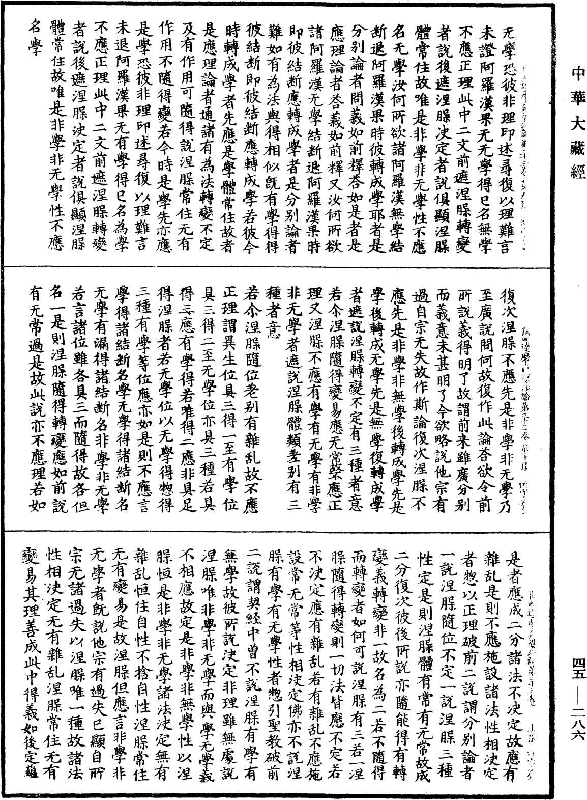 阿毗達磨大毗婆沙論《中華大藏經》_第45冊_第286頁