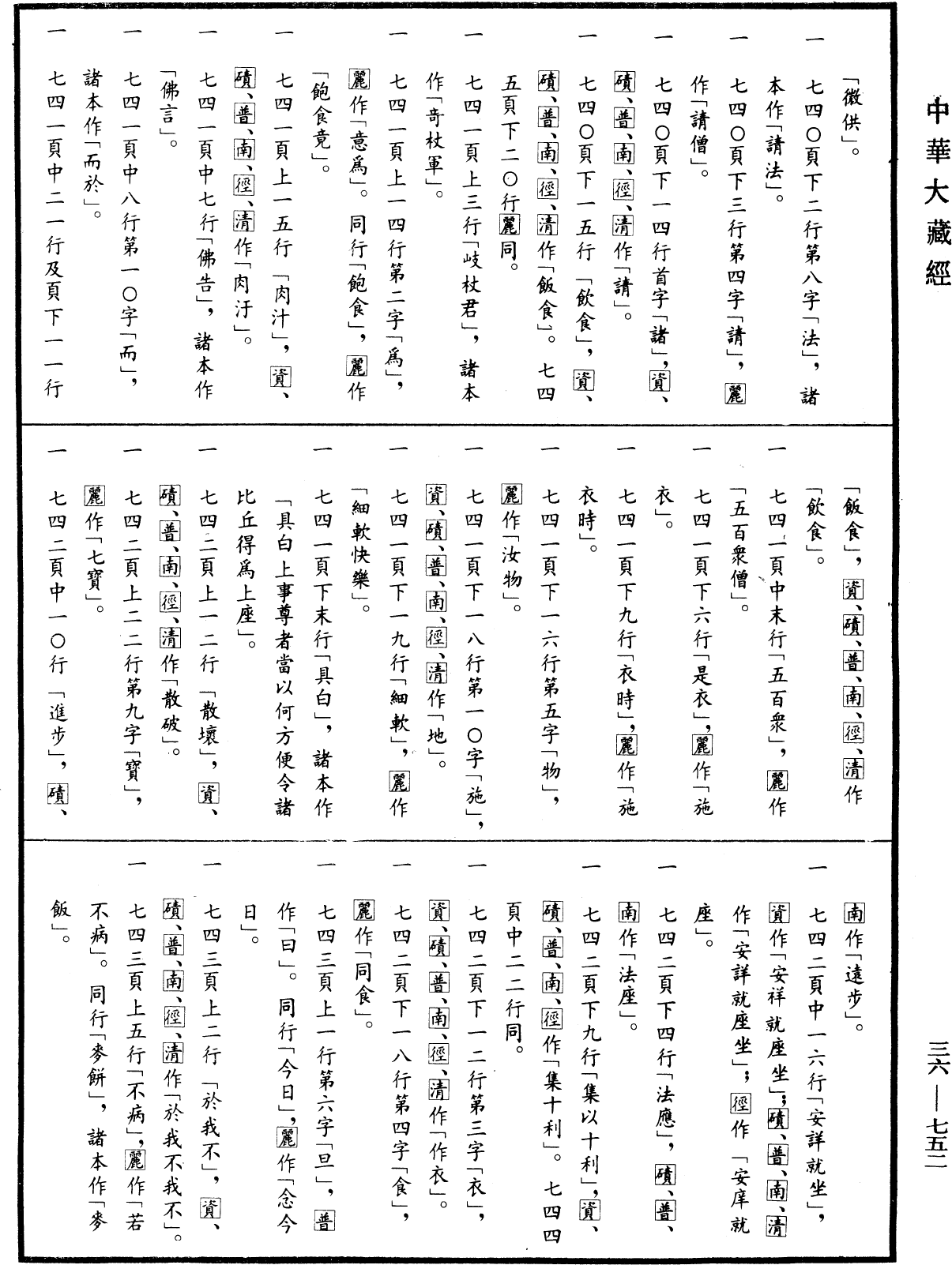 摩訶僧祇律《中華大藏經》_第36冊_第0752頁