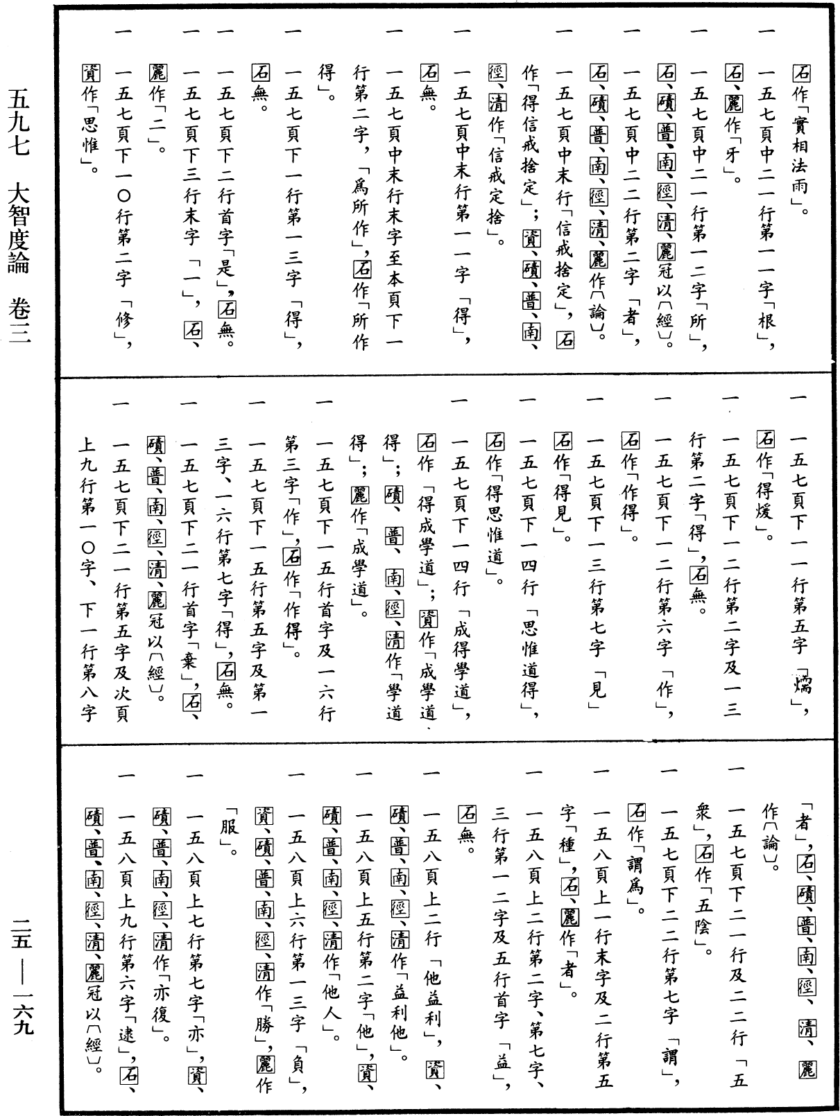 大智度論《中華大藏經》_第25冊_第169頁