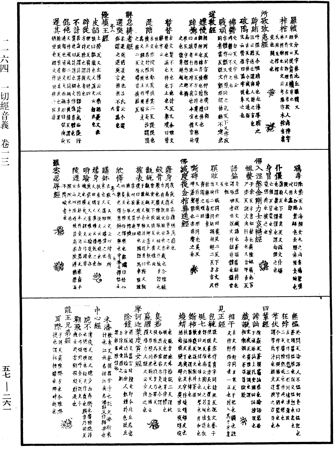 一切經音義《中華大藏經》_第57冊_第0261頁