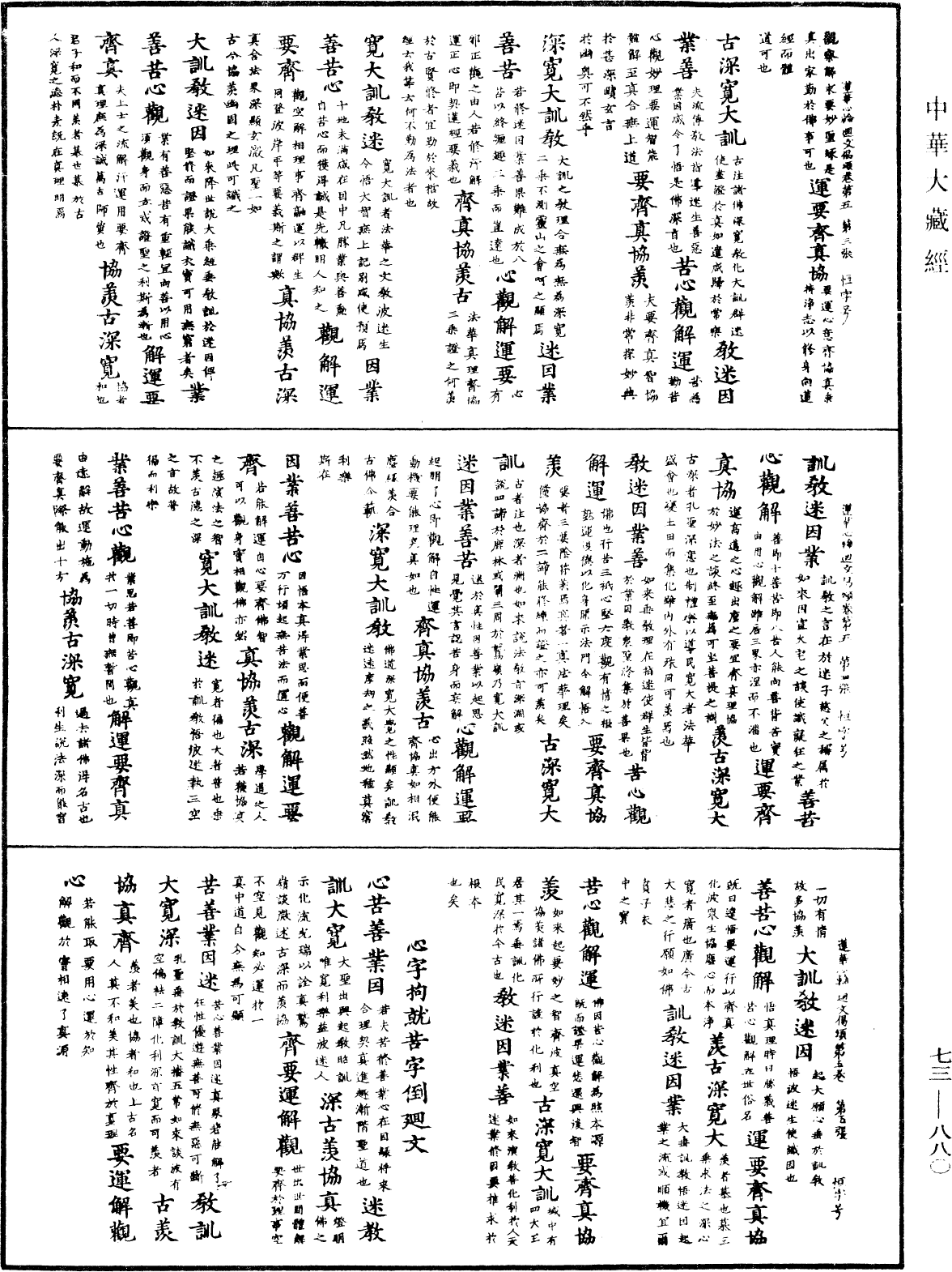 御制莲花心轮回文偈颂《中华大藏经》_第73册_第0880页