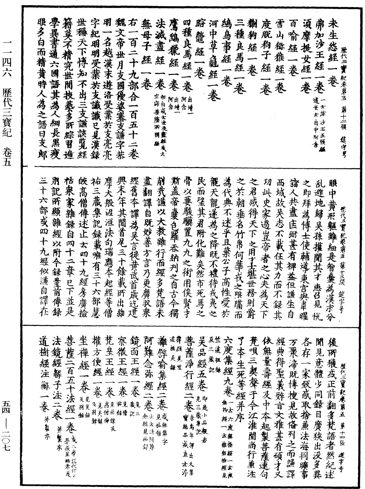 歷代三寶紀《中華大藏經》_第54冊_第207頁