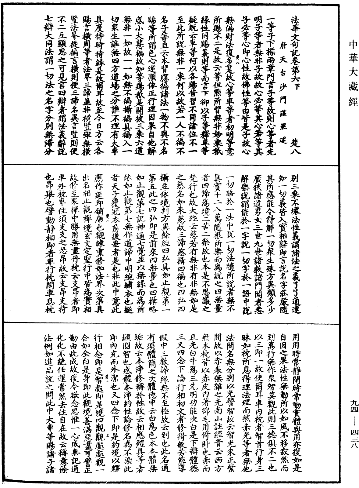 File:《中華大藏經》 第94冊 第438頁.png