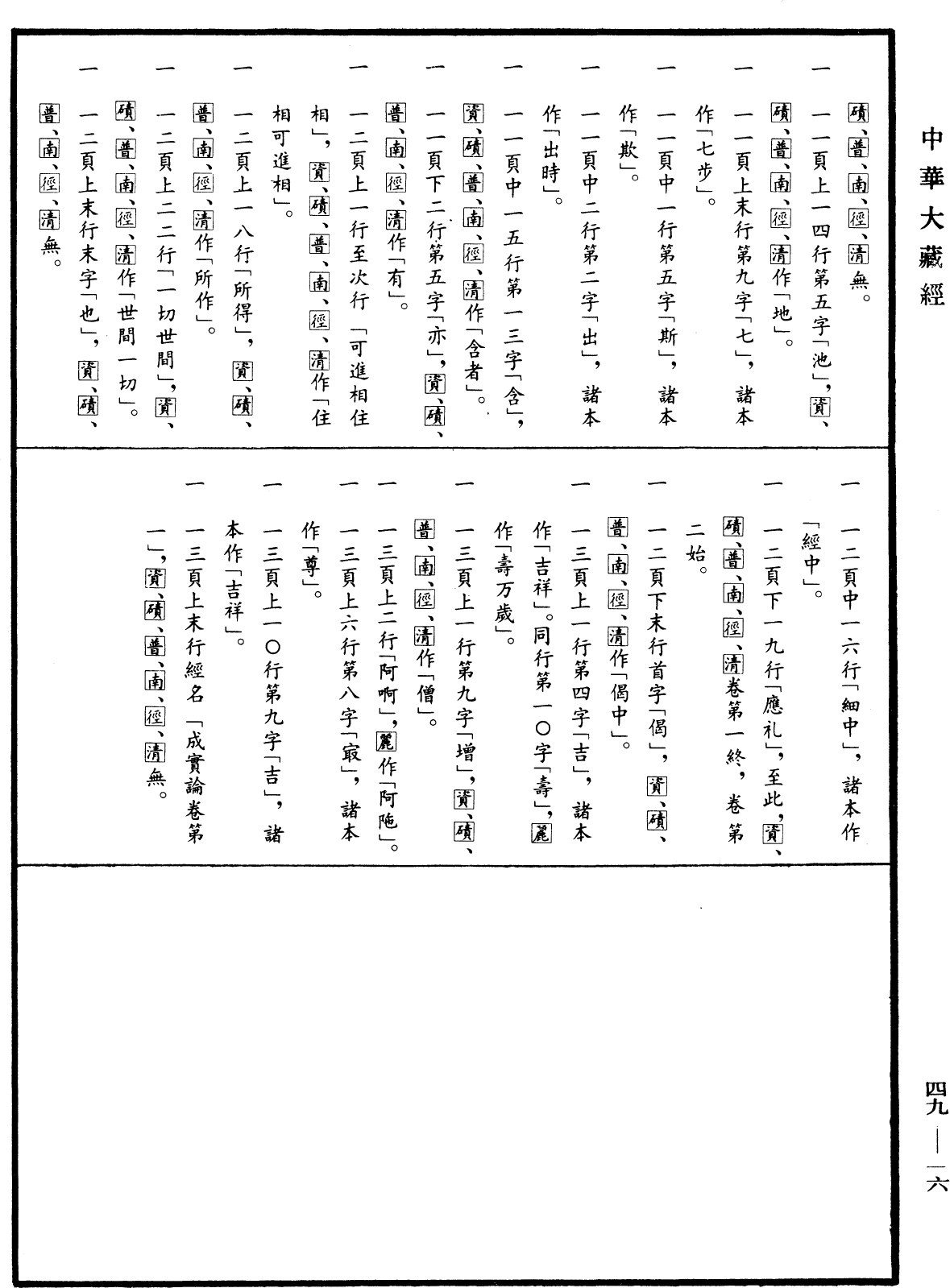 成實論《中華大藏經》_第49冊_第0016頁