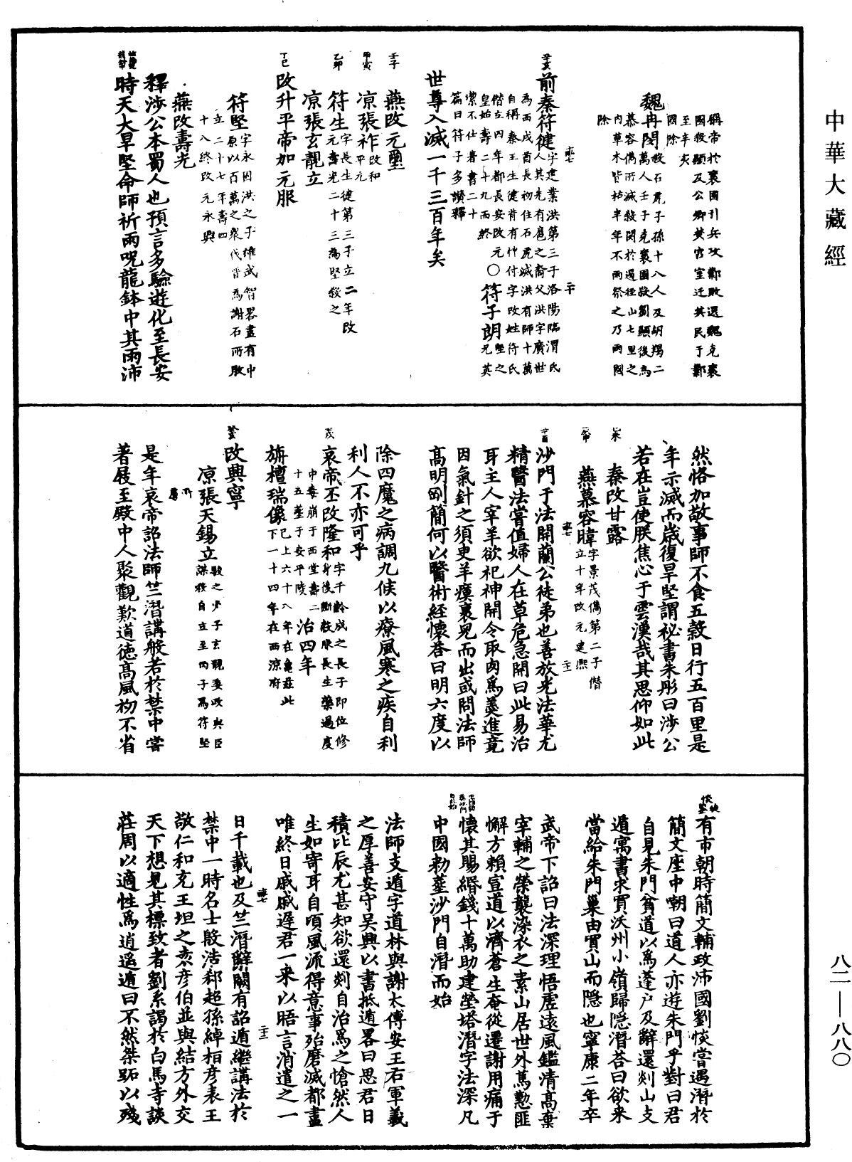 佛祖歷代通載《中華大藏經》_第82冊_第0880頁