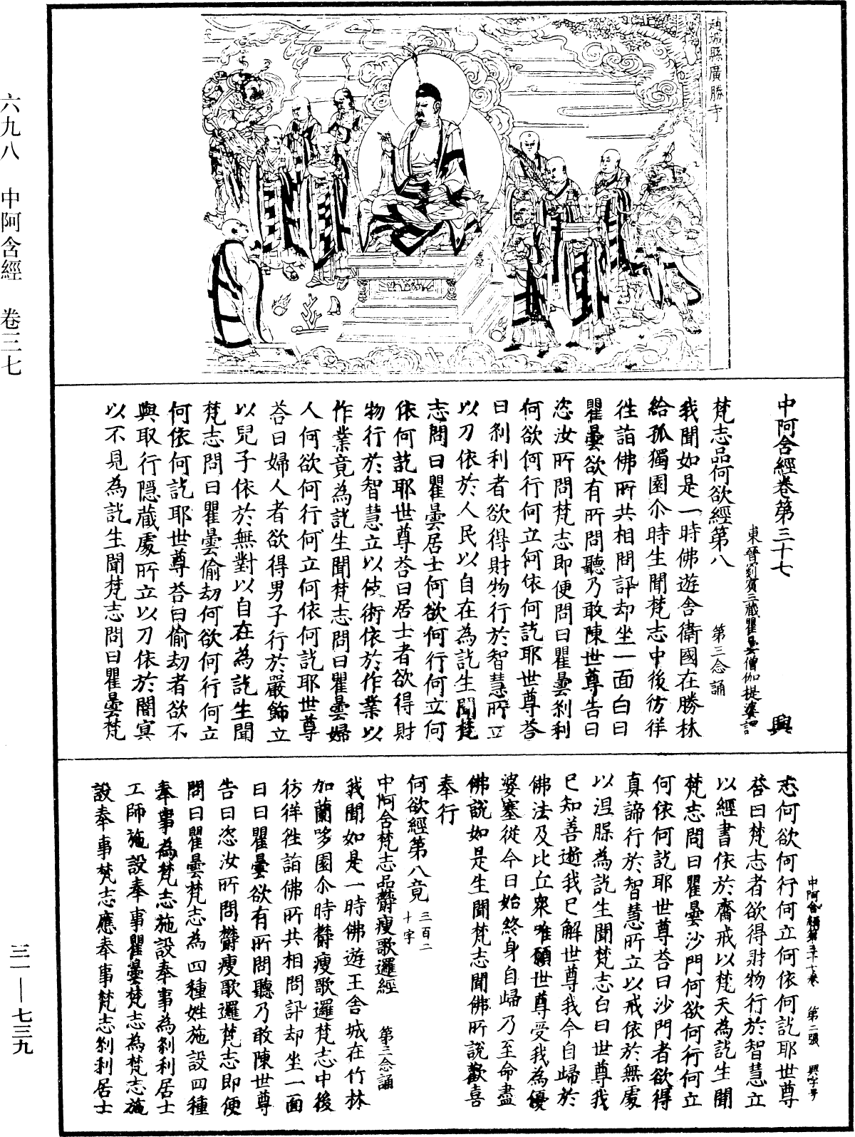 中阿含經《中華大藏經》_第31冊_第0739頁