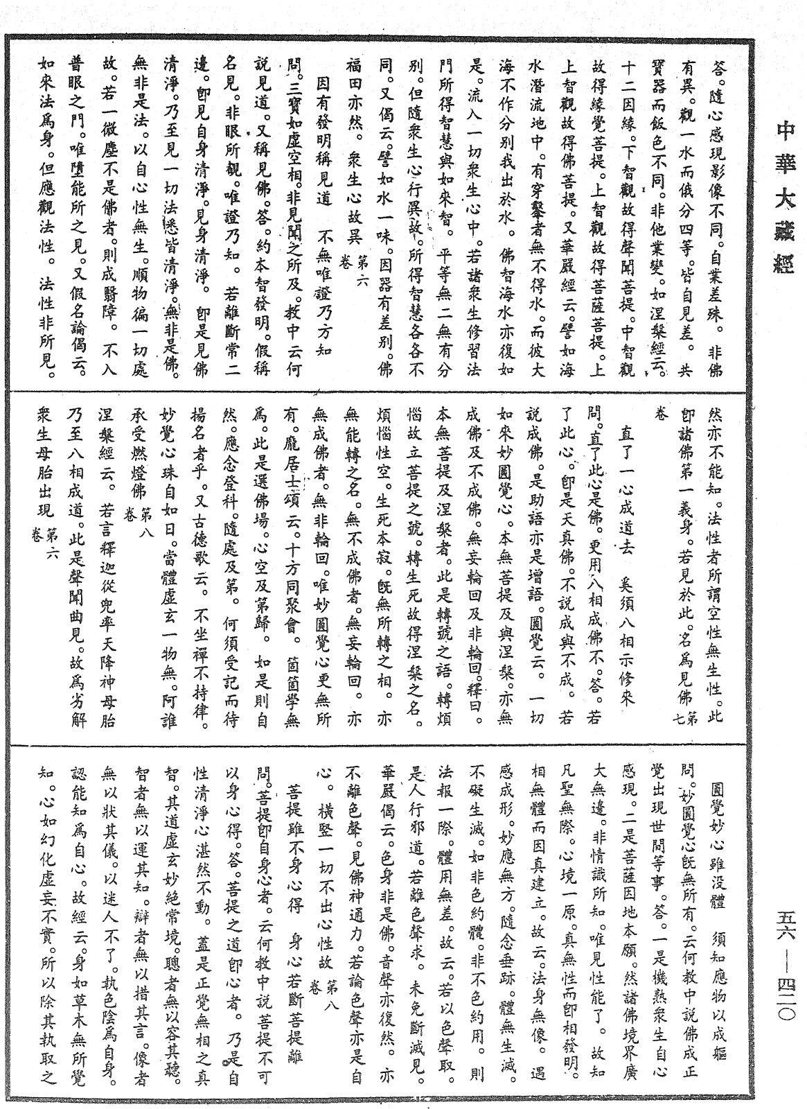 大藏一覽集《中華大藏經》_第56冊_第0420頁