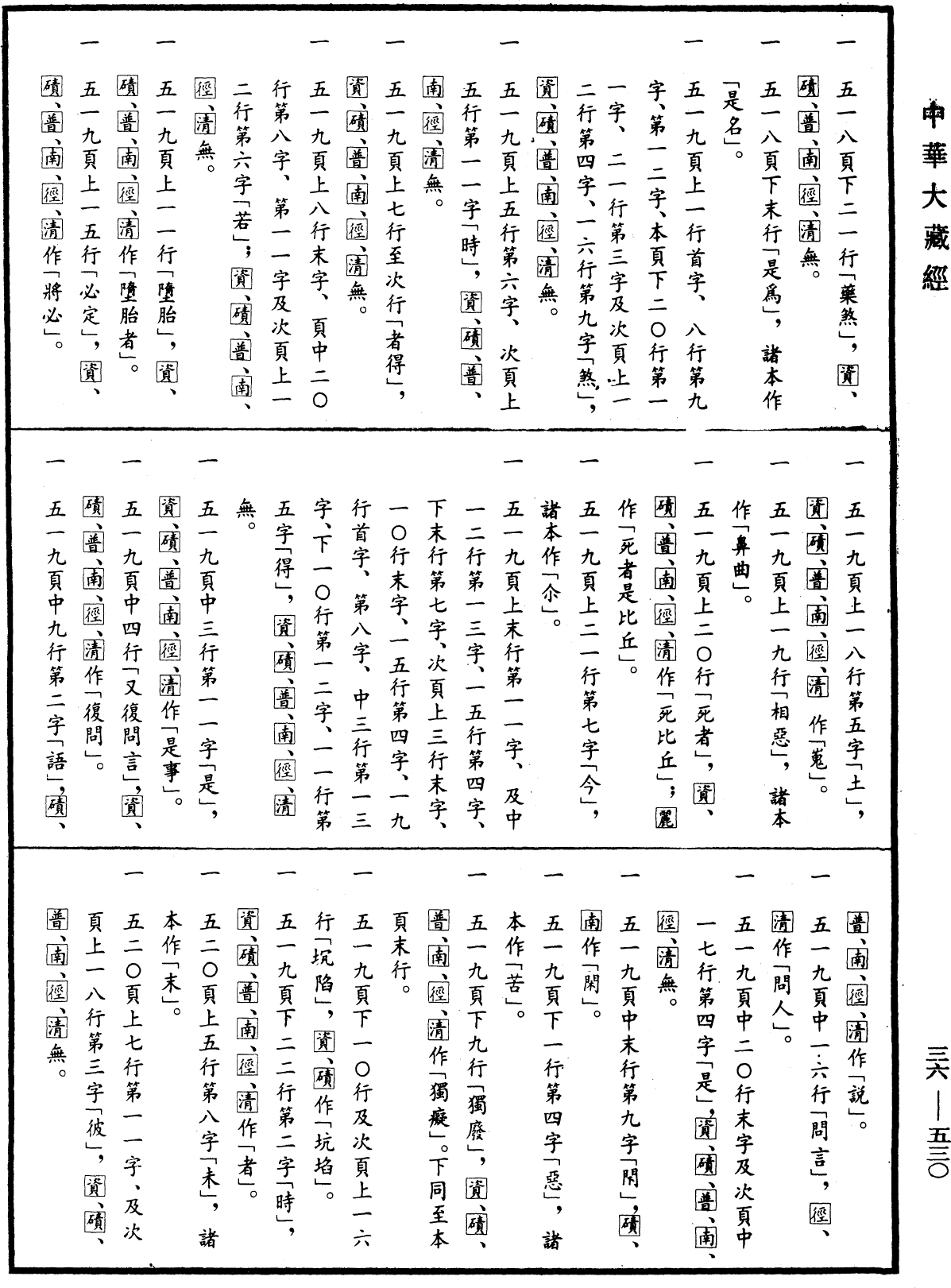 摩訶僧祇律《中華大藏經》_第36冊_第0530頁