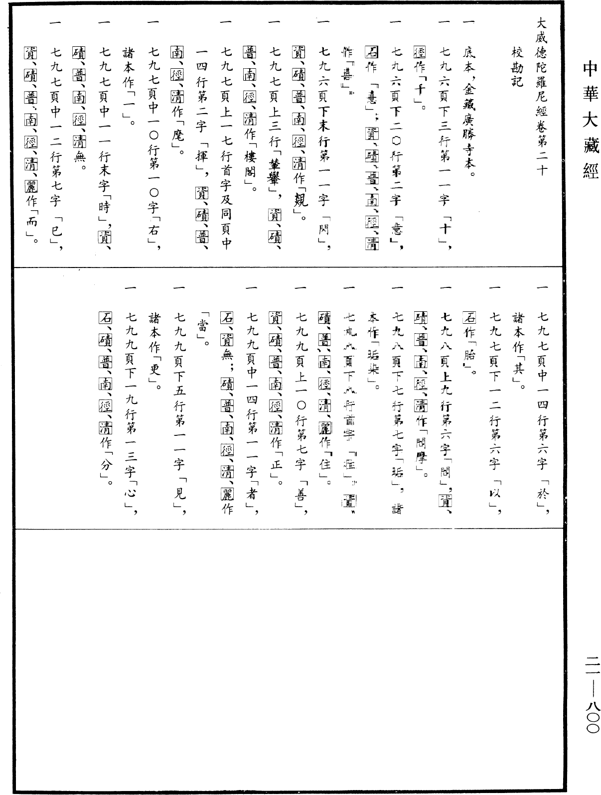 File:《中華大藏經》 第21冊 第800頁.png