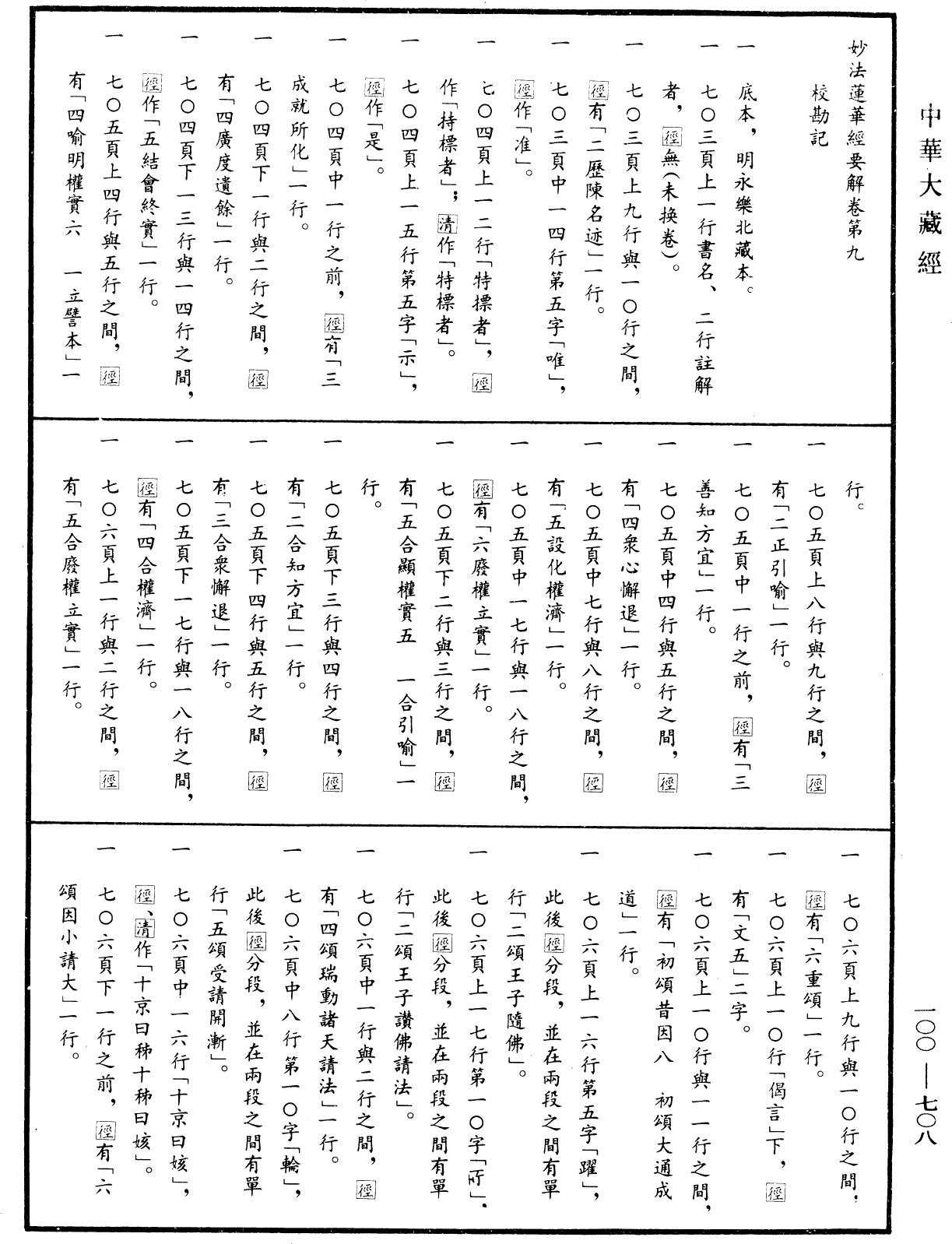 File:《中華大藏經》 第100冊 第708頁.png