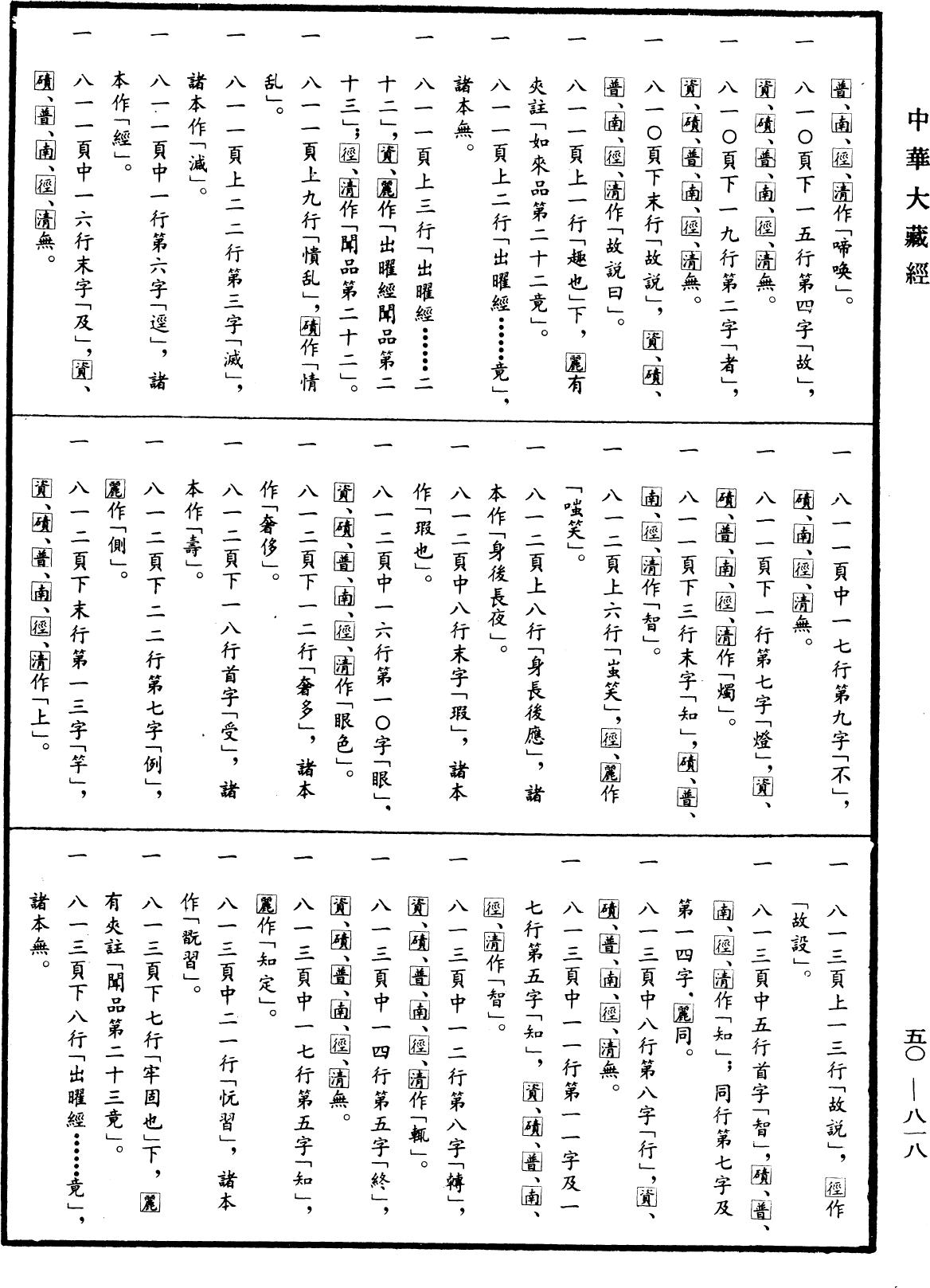 File:《中華大藏經》 第50冊 第818頁.png