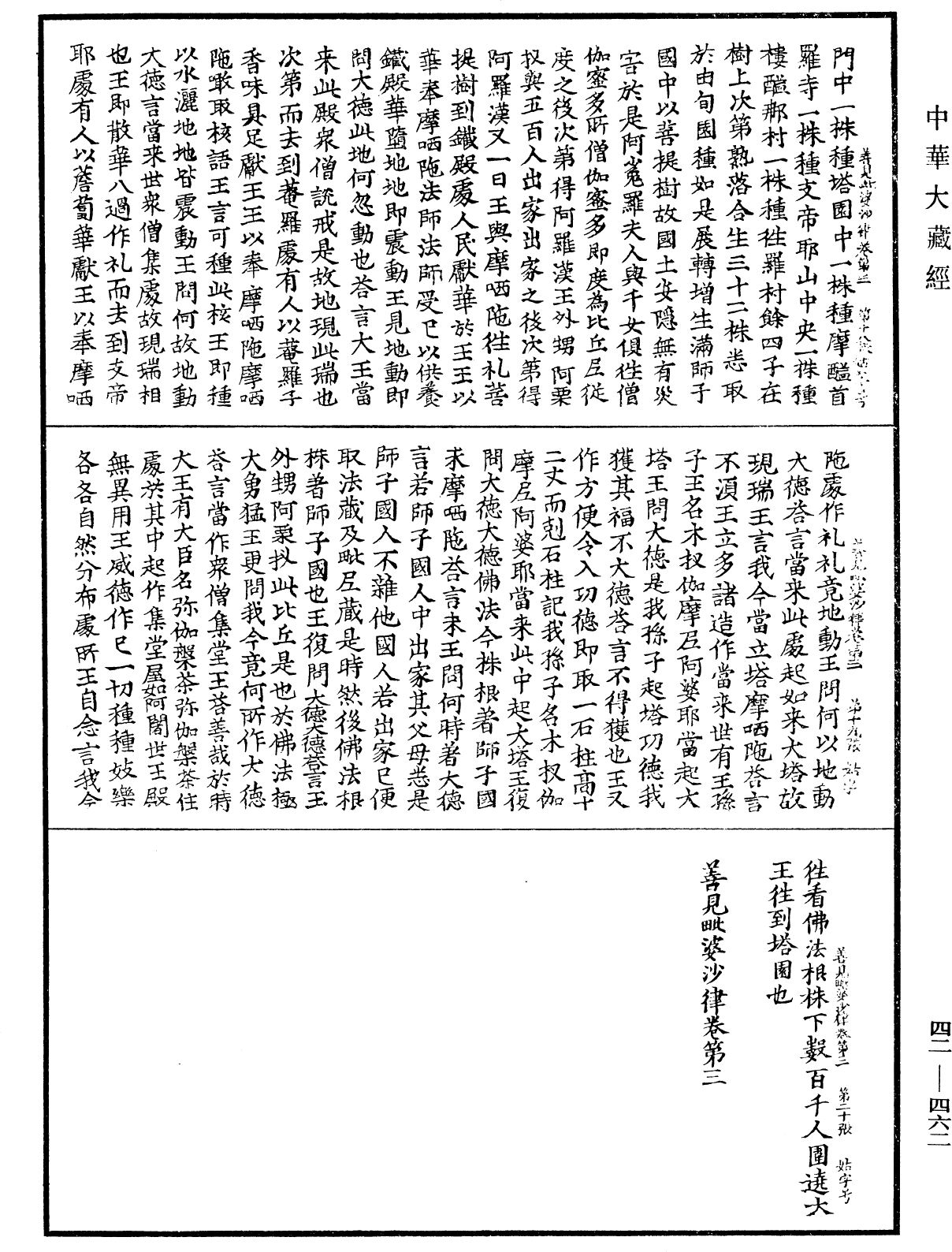 善見毗婆沙律《中華大藏經》_第42冊_第462頁