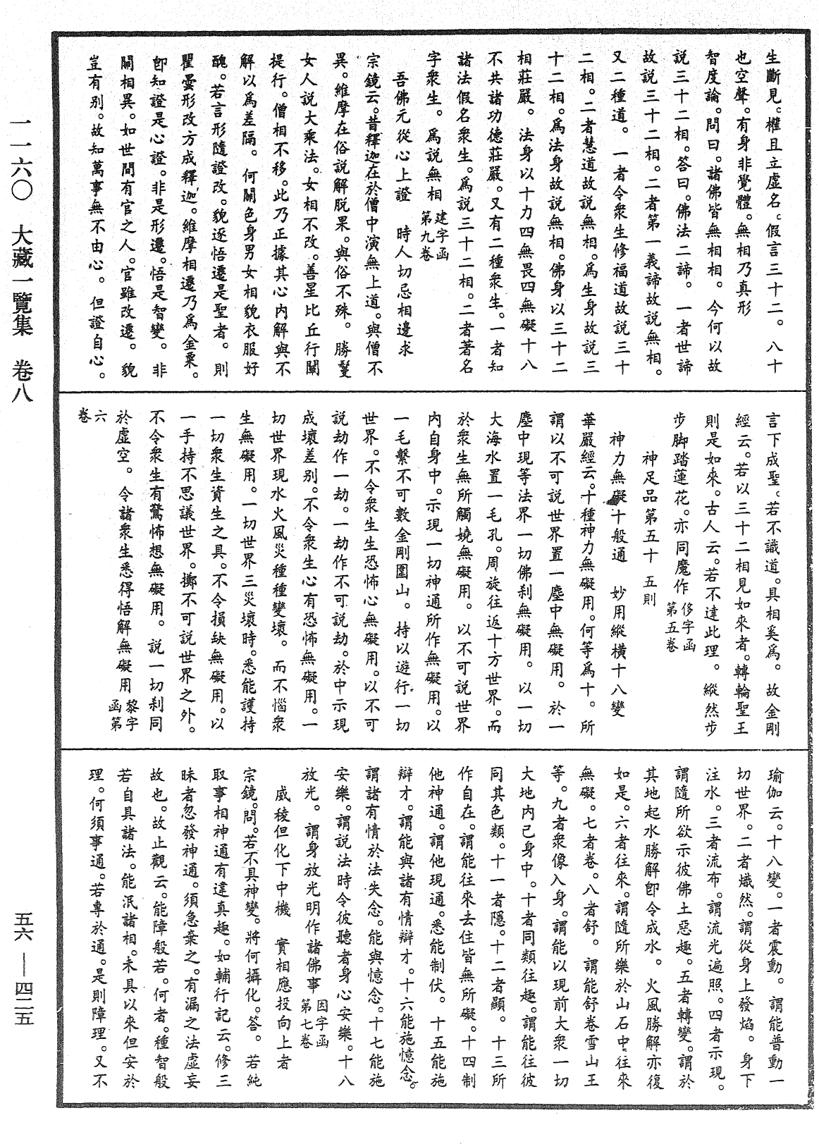 大藏一覽集《中華大藏經》_第56冊_第0425頁