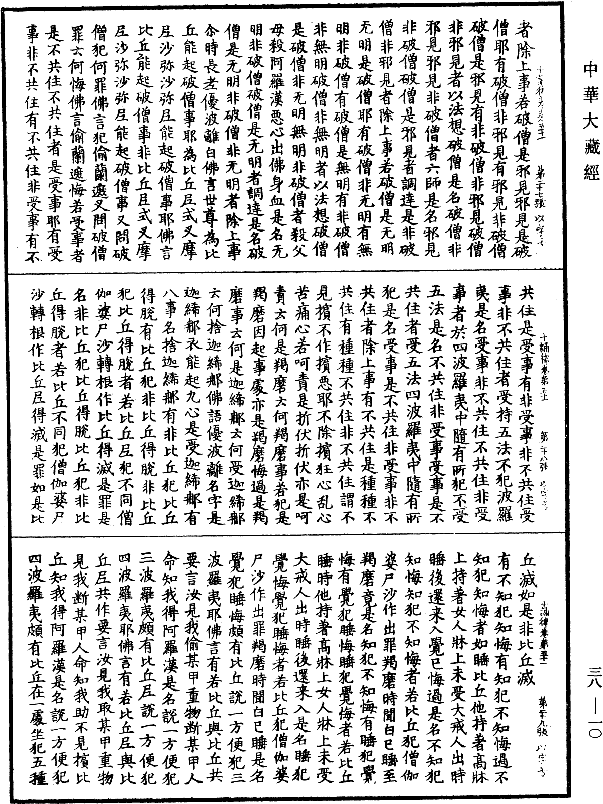 十誦律《中華大藏經》_第38冊_第010頁