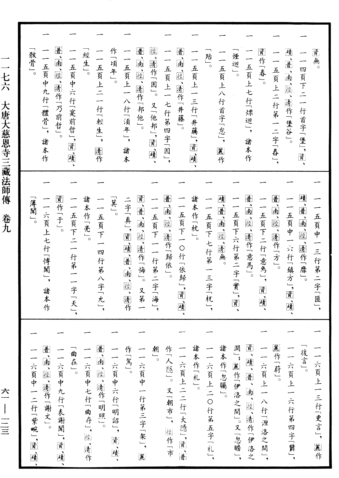 大唐大慈恩寺三藏法師傳《中華大藏經》_第61冊_第0123頁