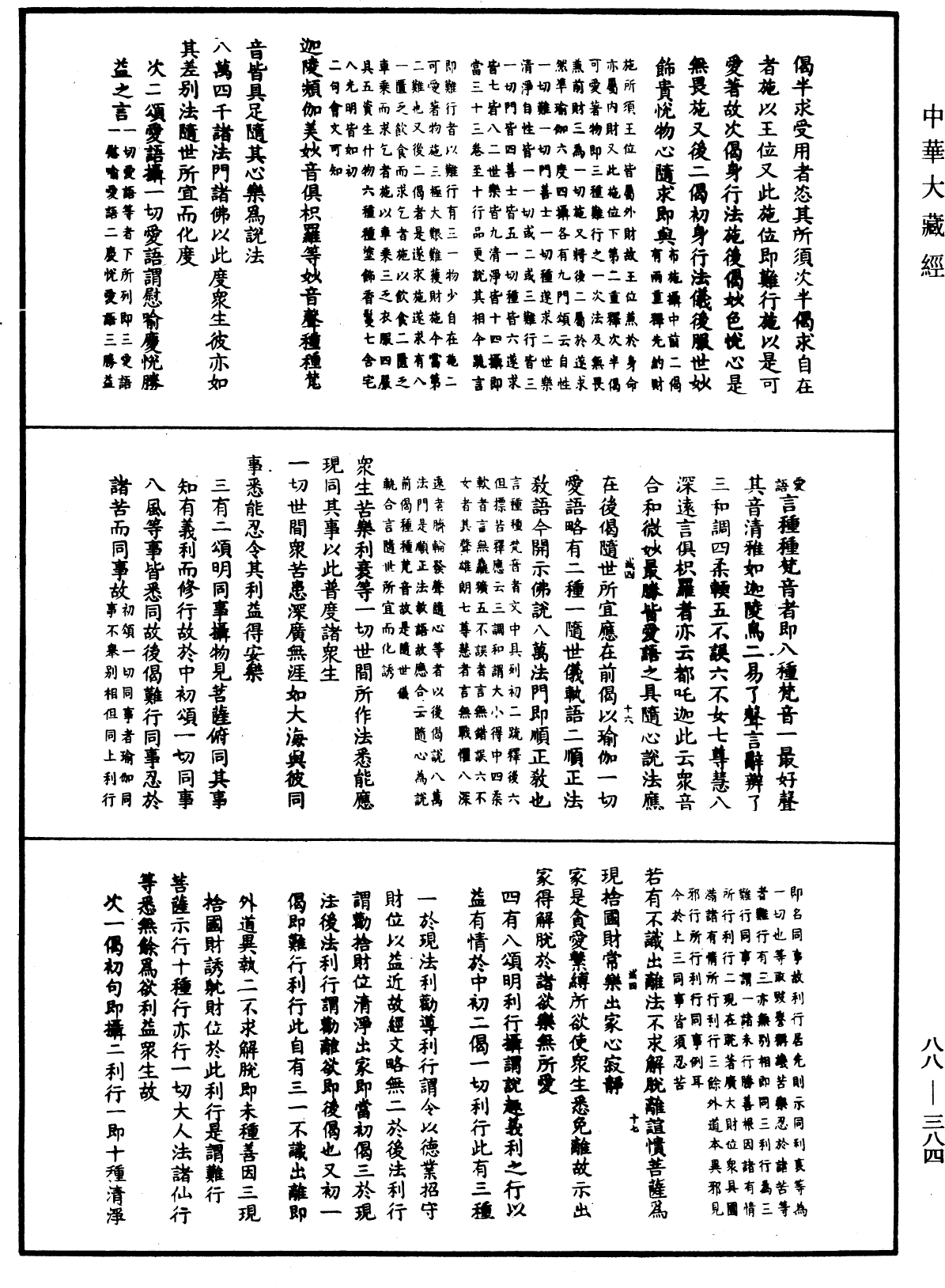 大方廣佛華嚴經疏鈔會本《中華大藏經》_第88冊_第384頁