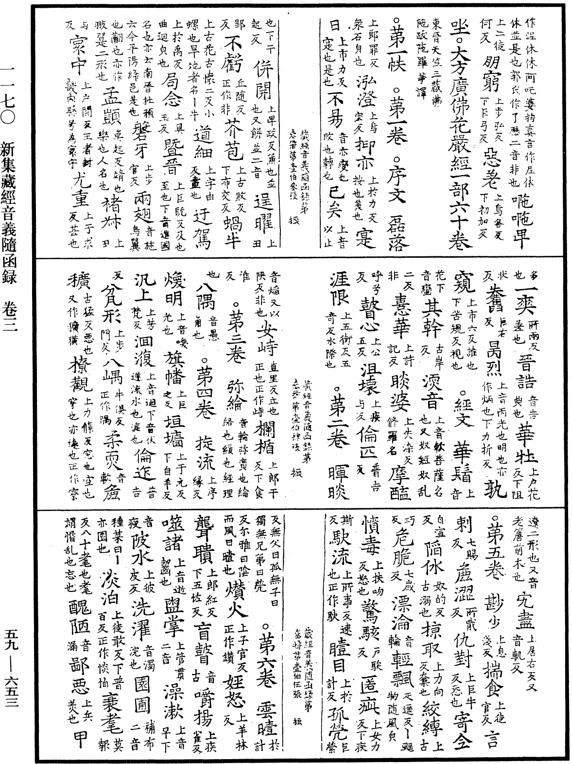 新集藏經音義隨函錄《中華大藏經》_第59冊_第0653頁