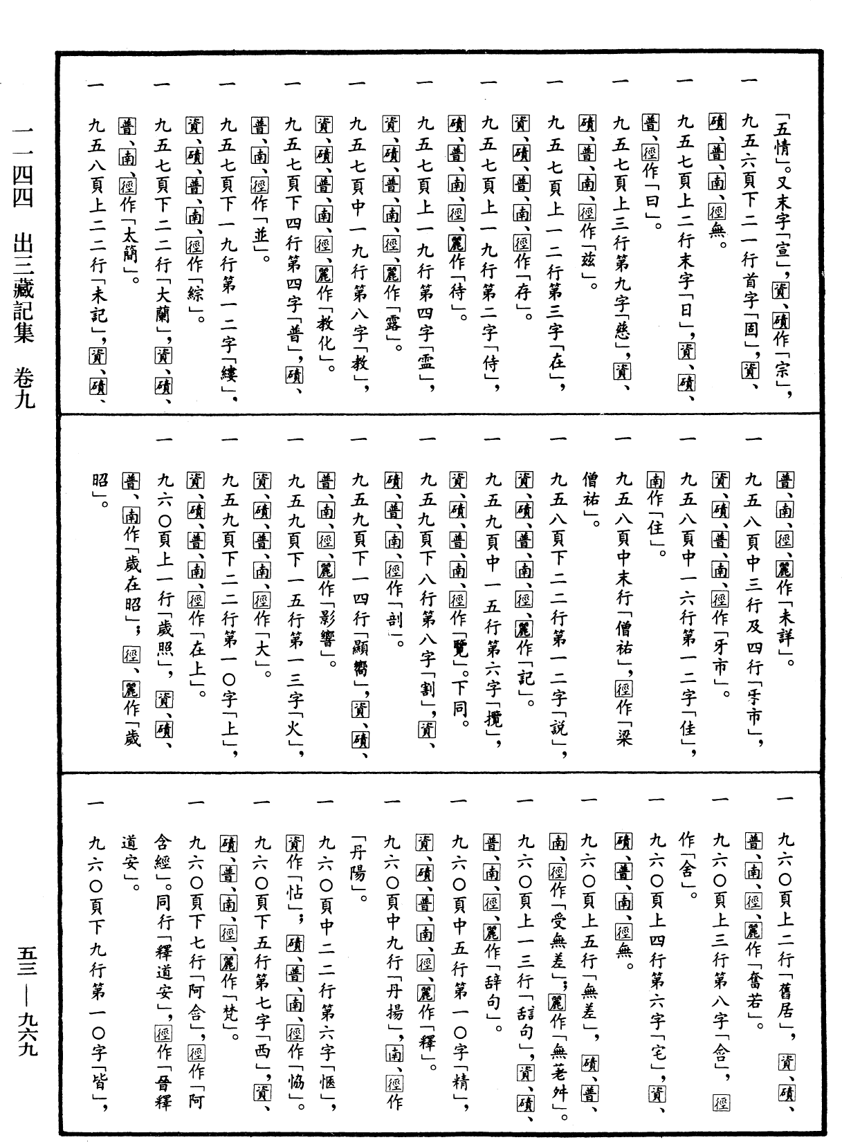 出三藏记集《中华大藏经》_第53册_第969页