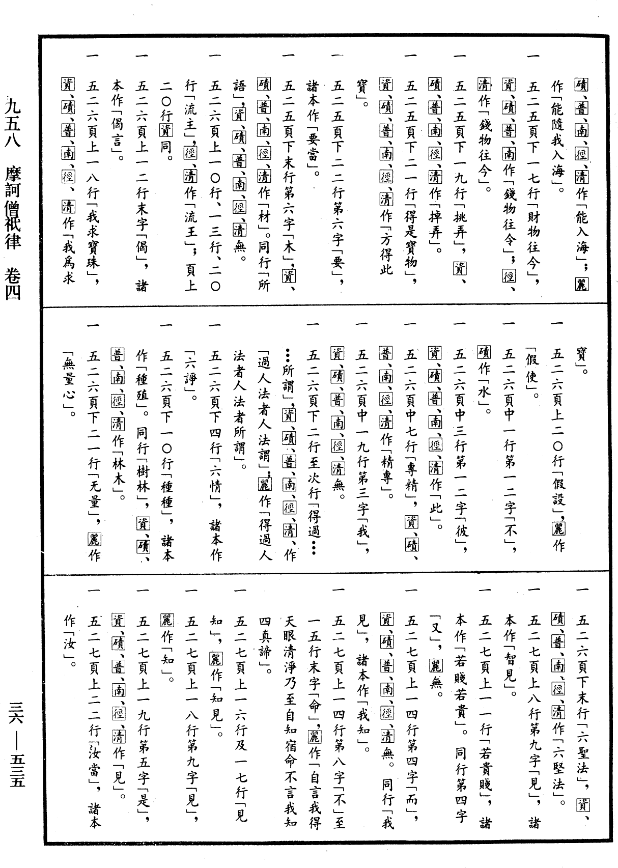 摩訶僧祇律《中華大藏經》_第36冊_第0535頁