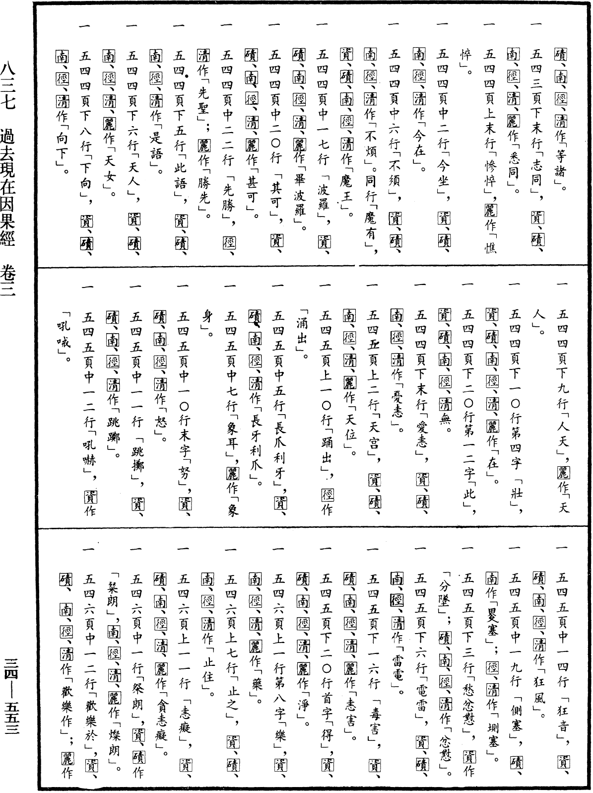 過去現在因果經《中華大藏經》_第34冊_第0553頁