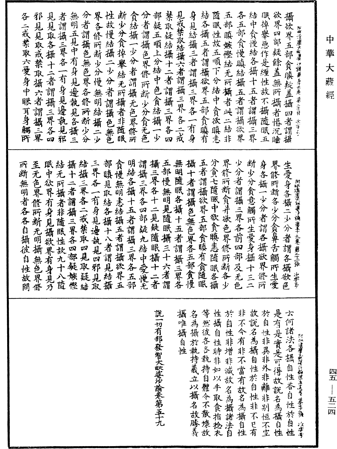 阿毗達磨大毗婆沙論《中華大藏經》_第45冊_第524頁