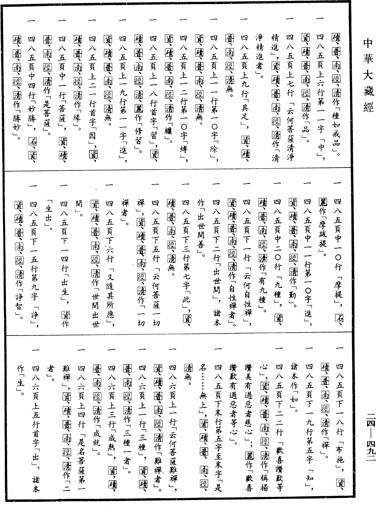 菩薩地持經《中華大藏經》_第24冊_第492頁