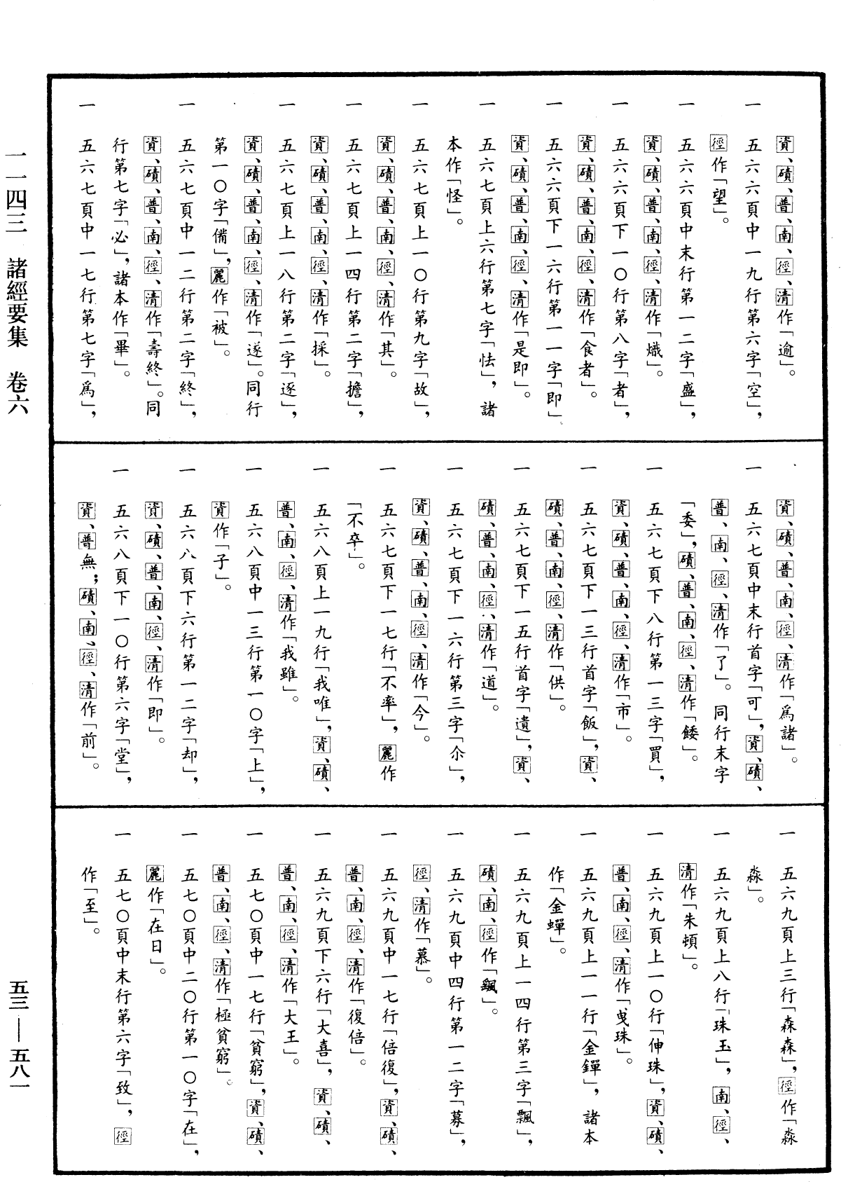 諸經要集《中華大藏經》_第53冊_第581頁