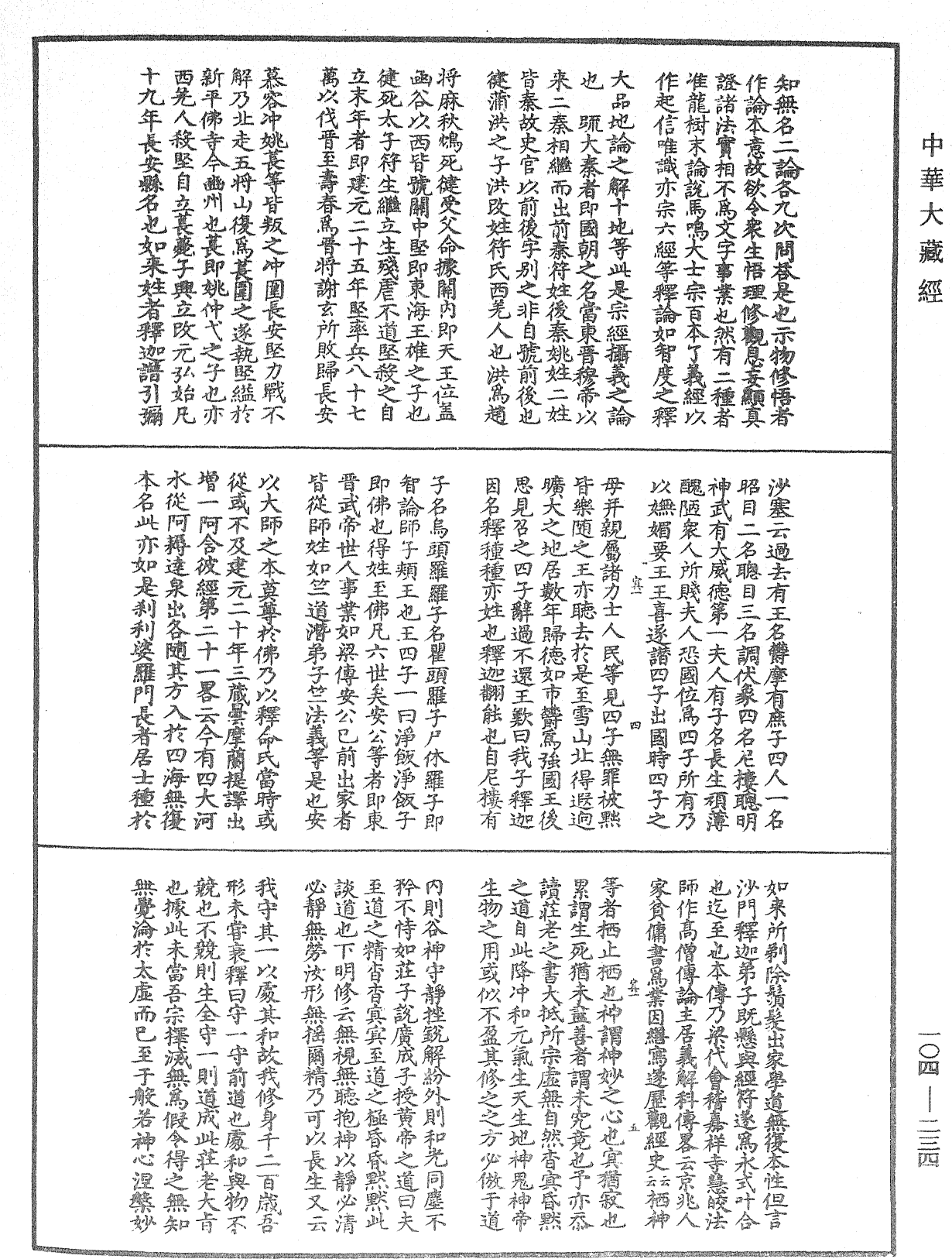 肇論新疏、新疏游刃《中華大藏經》_第104冊_第234頁