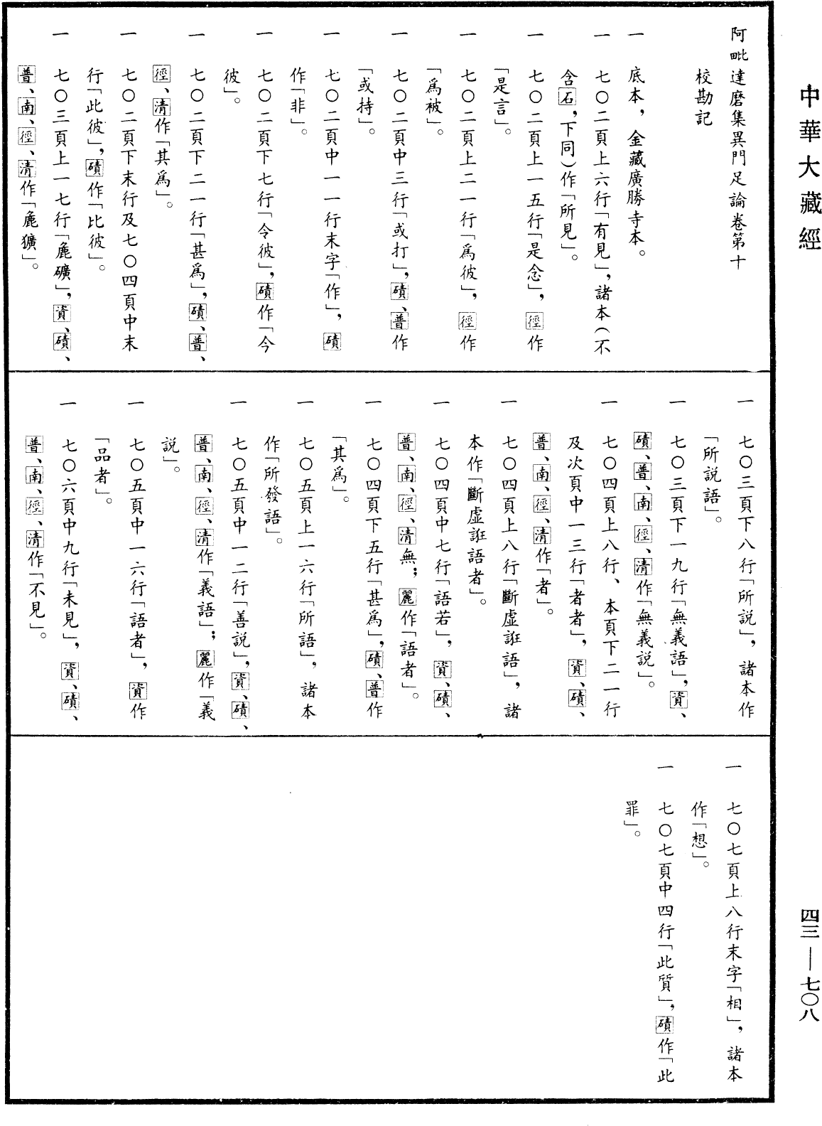 File:《中華大藏經》 第43冊 第708頁.png
